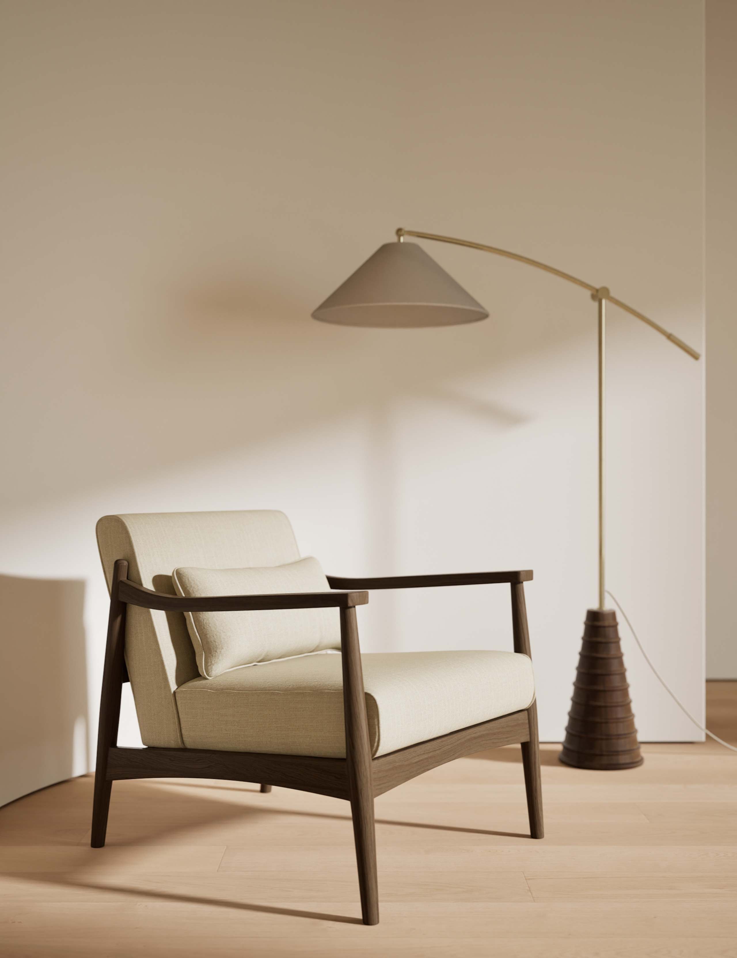 Sherwood Dark Oak Accent Chair