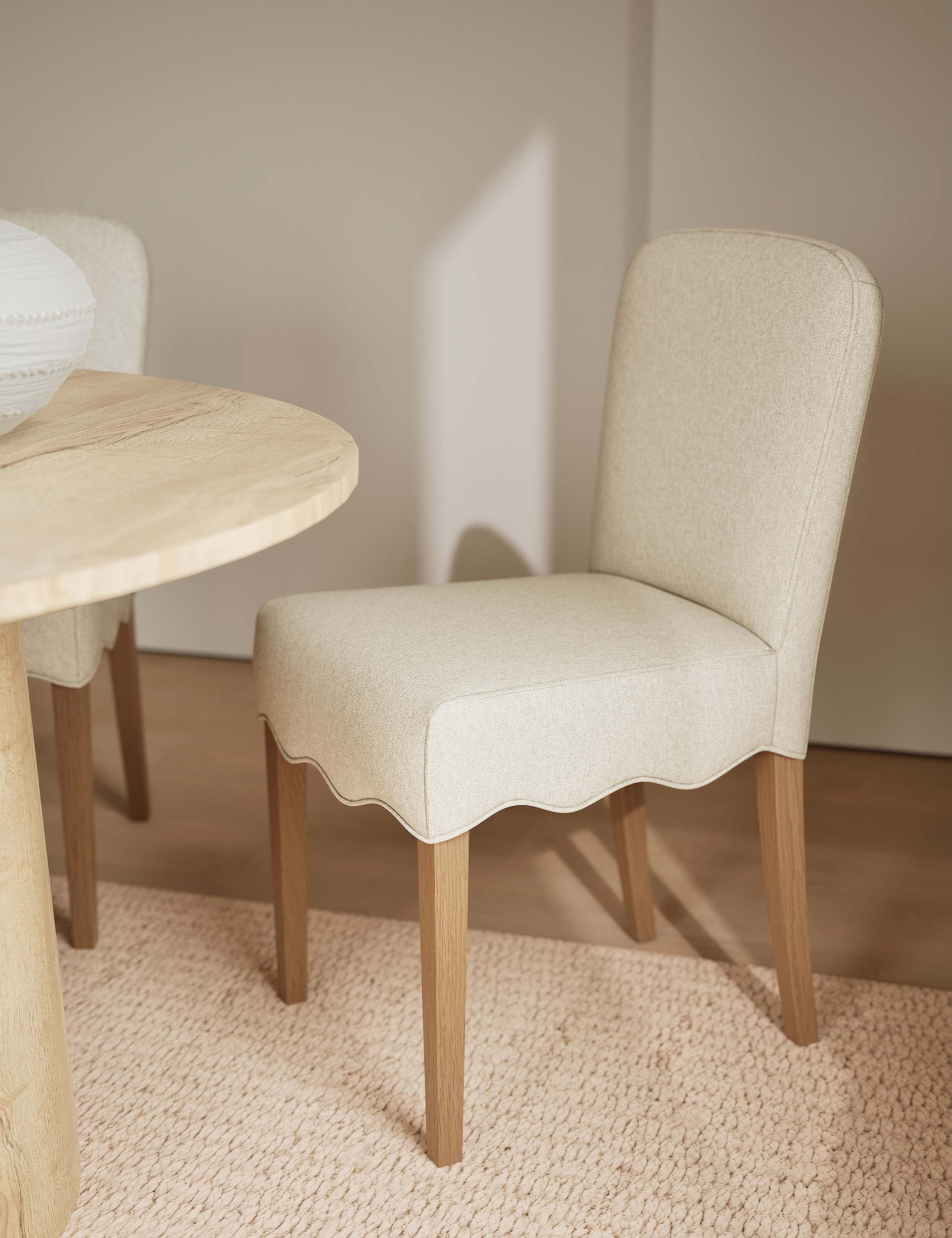 Set of 2 Scallop Dining Chairs