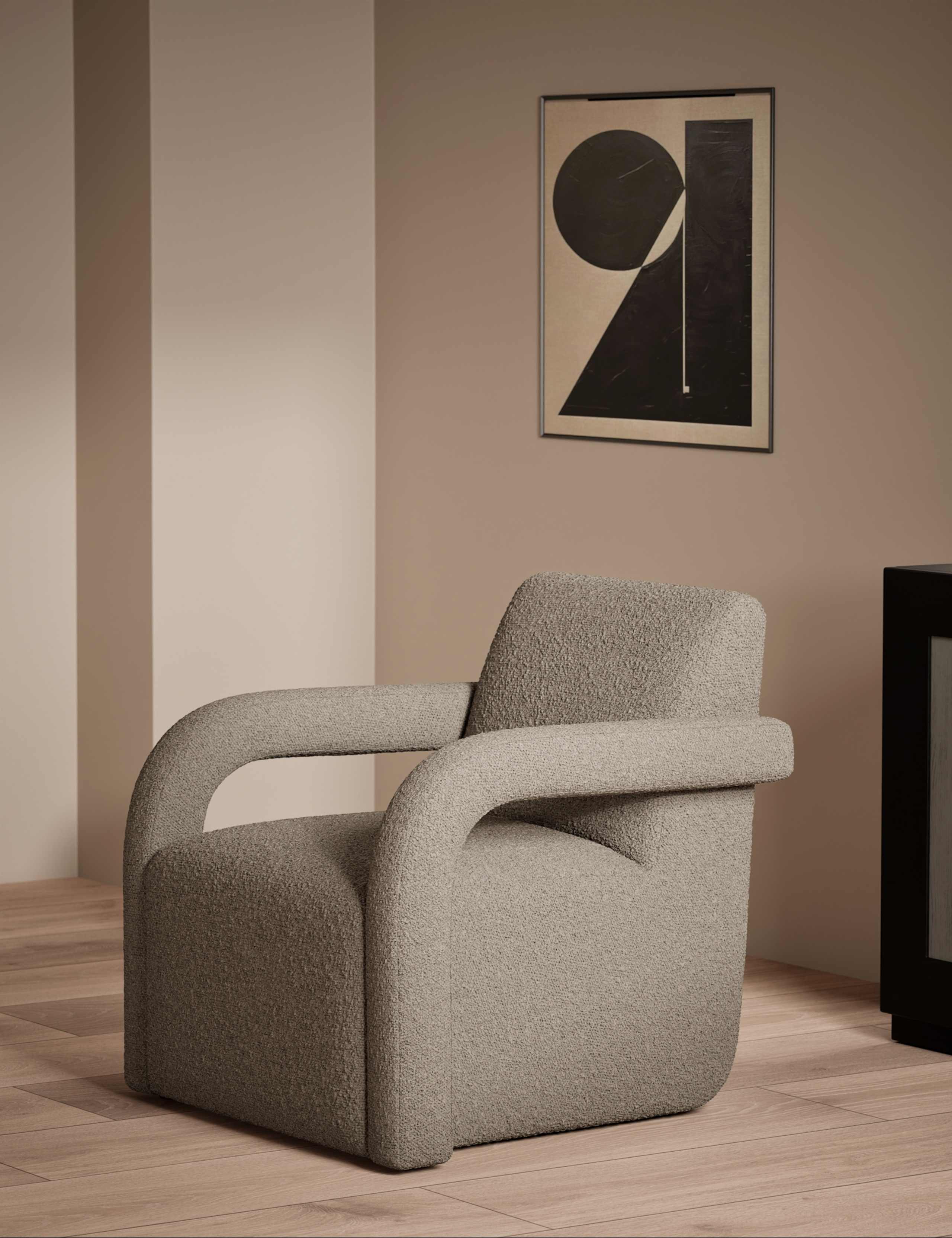 Bouclé Accent Chair
