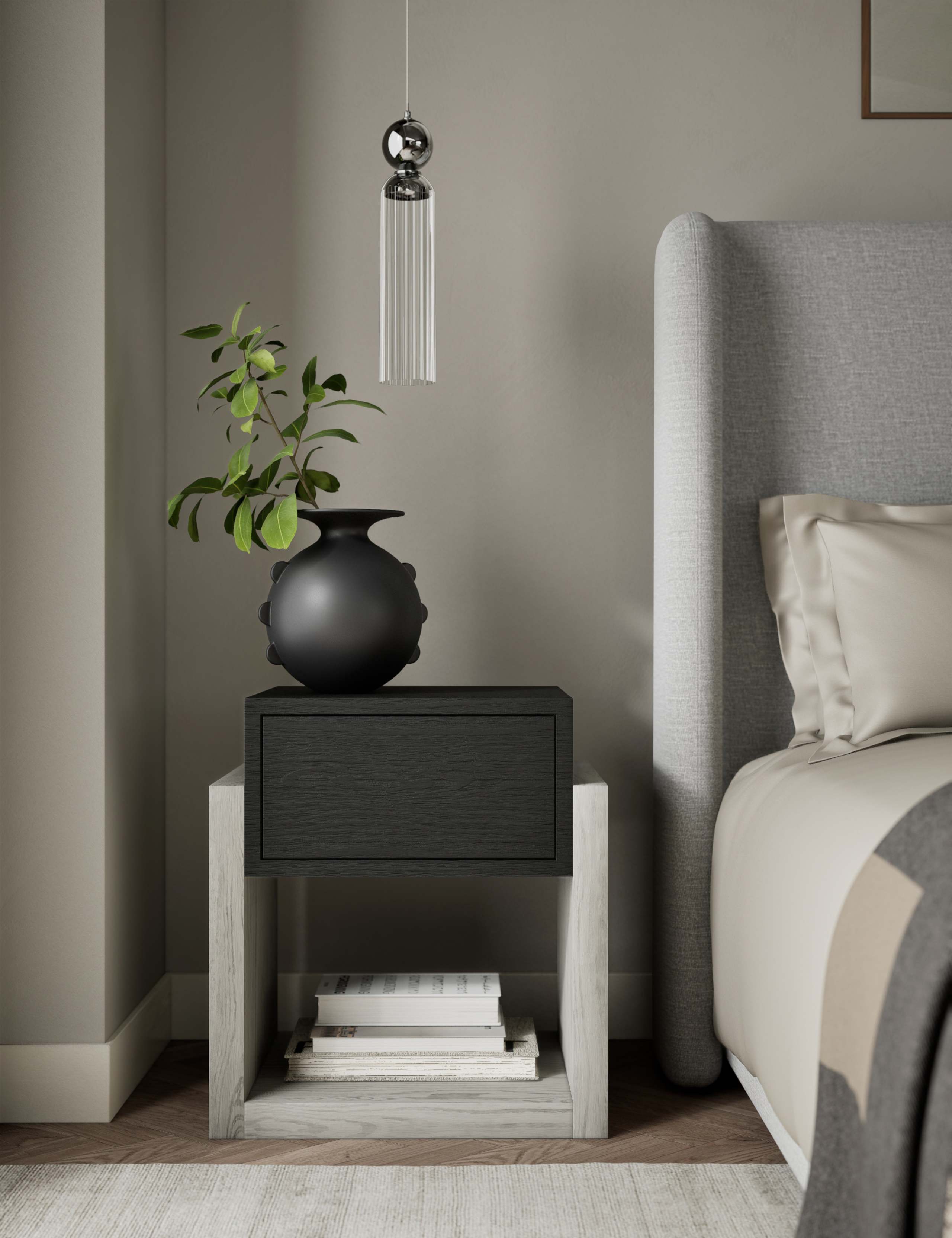 Cube Drawer Bedside Table