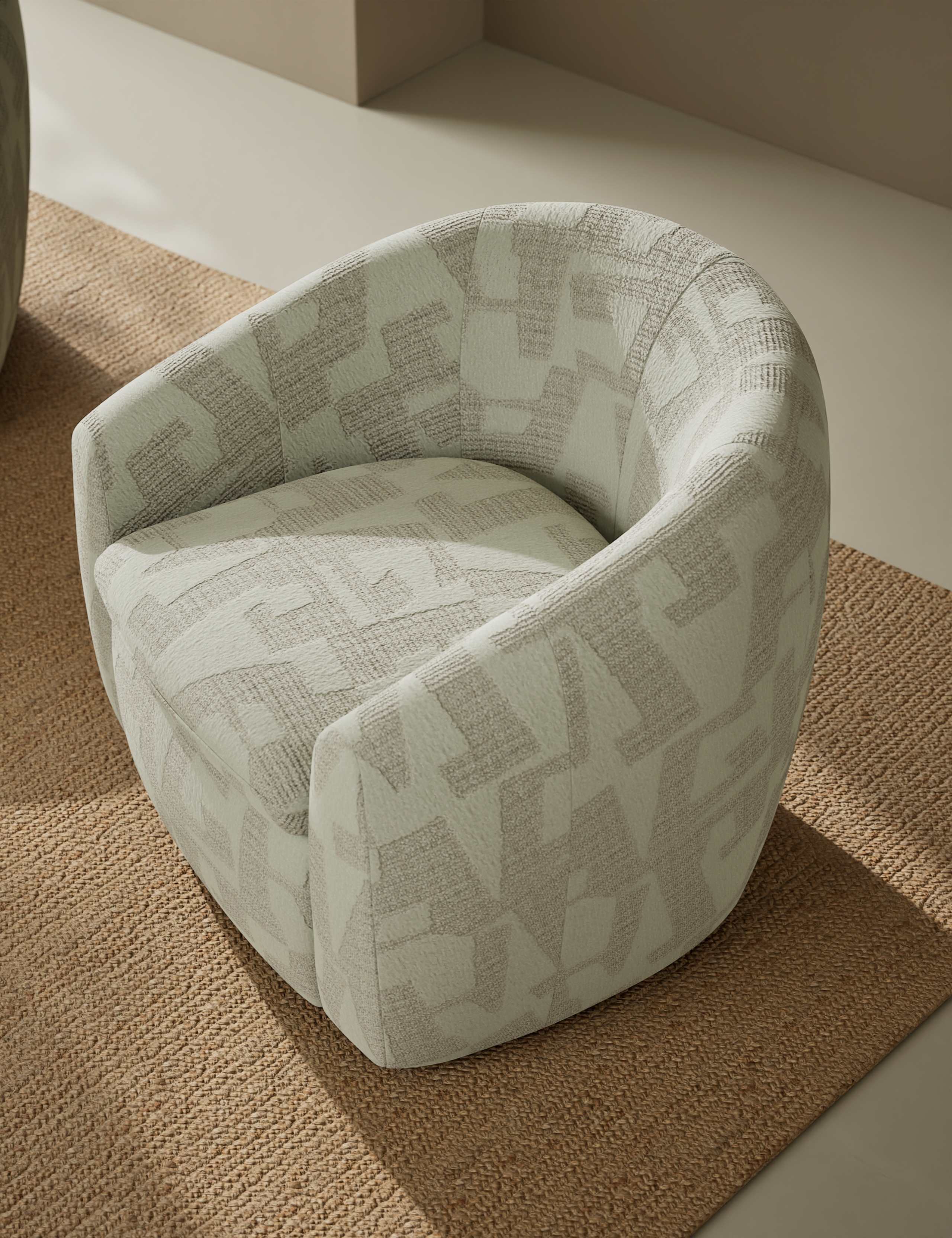 Mellow Jacquard Accent Chair