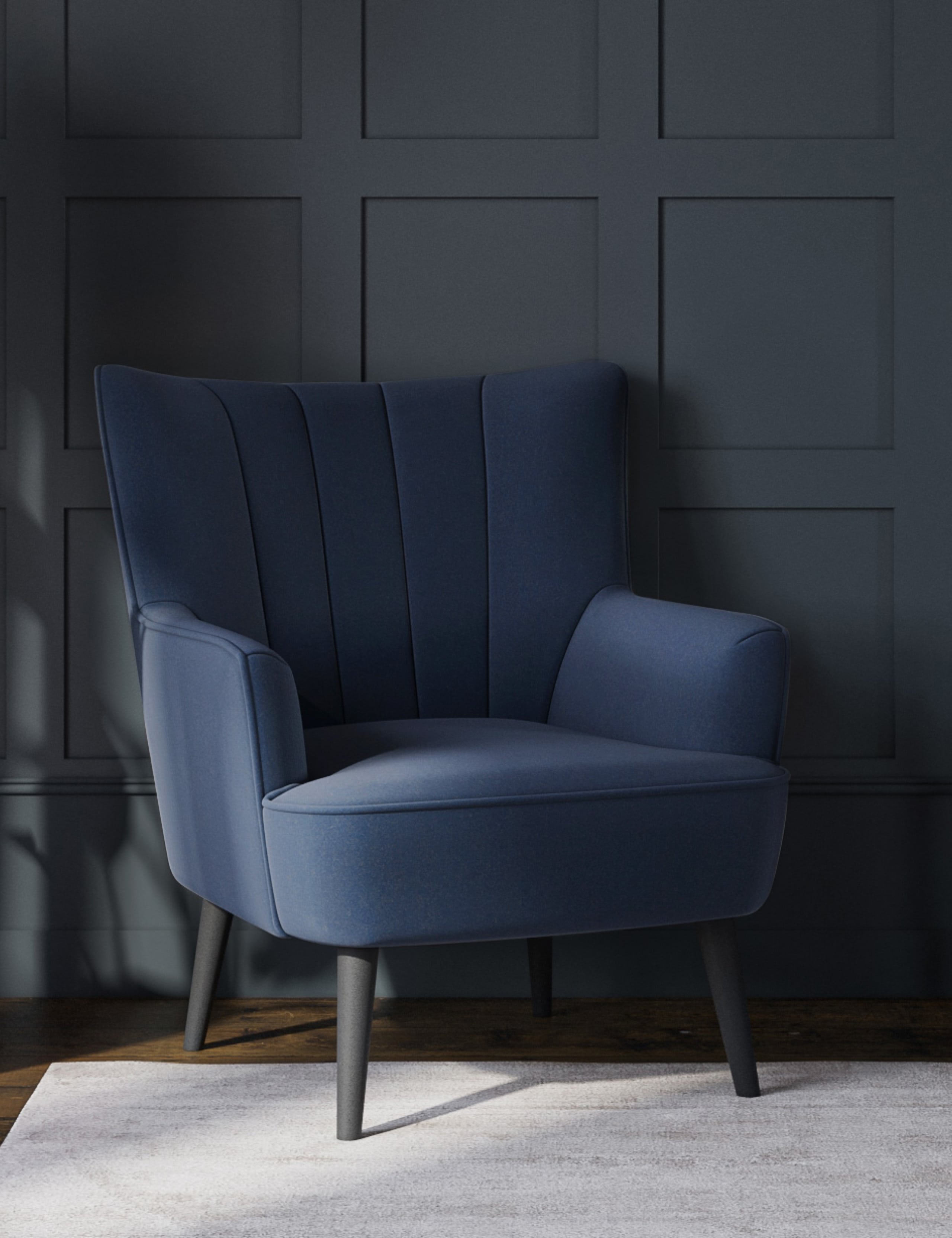 Evie Velvet Accent Chair