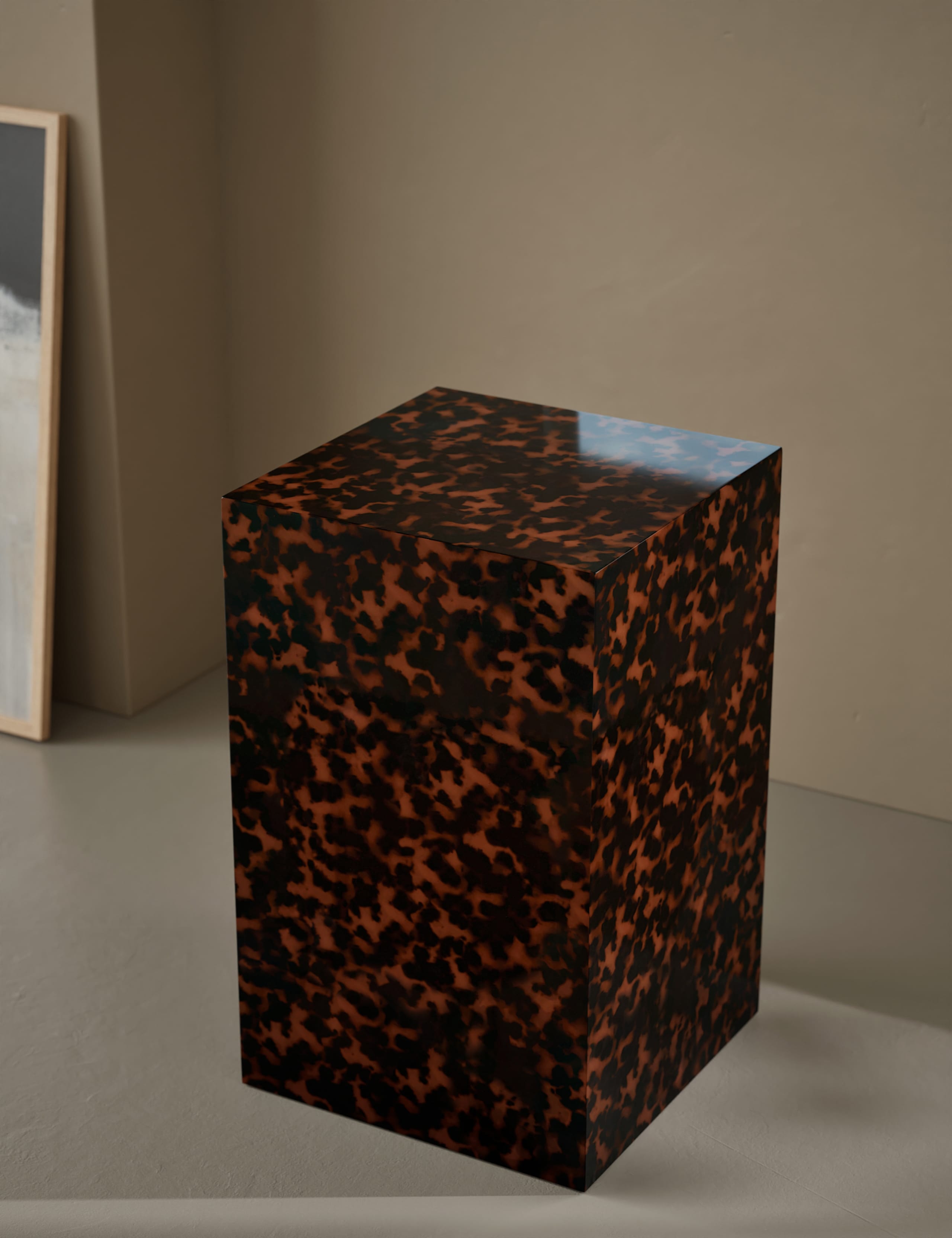 Blithe Tortoise Print Side Table