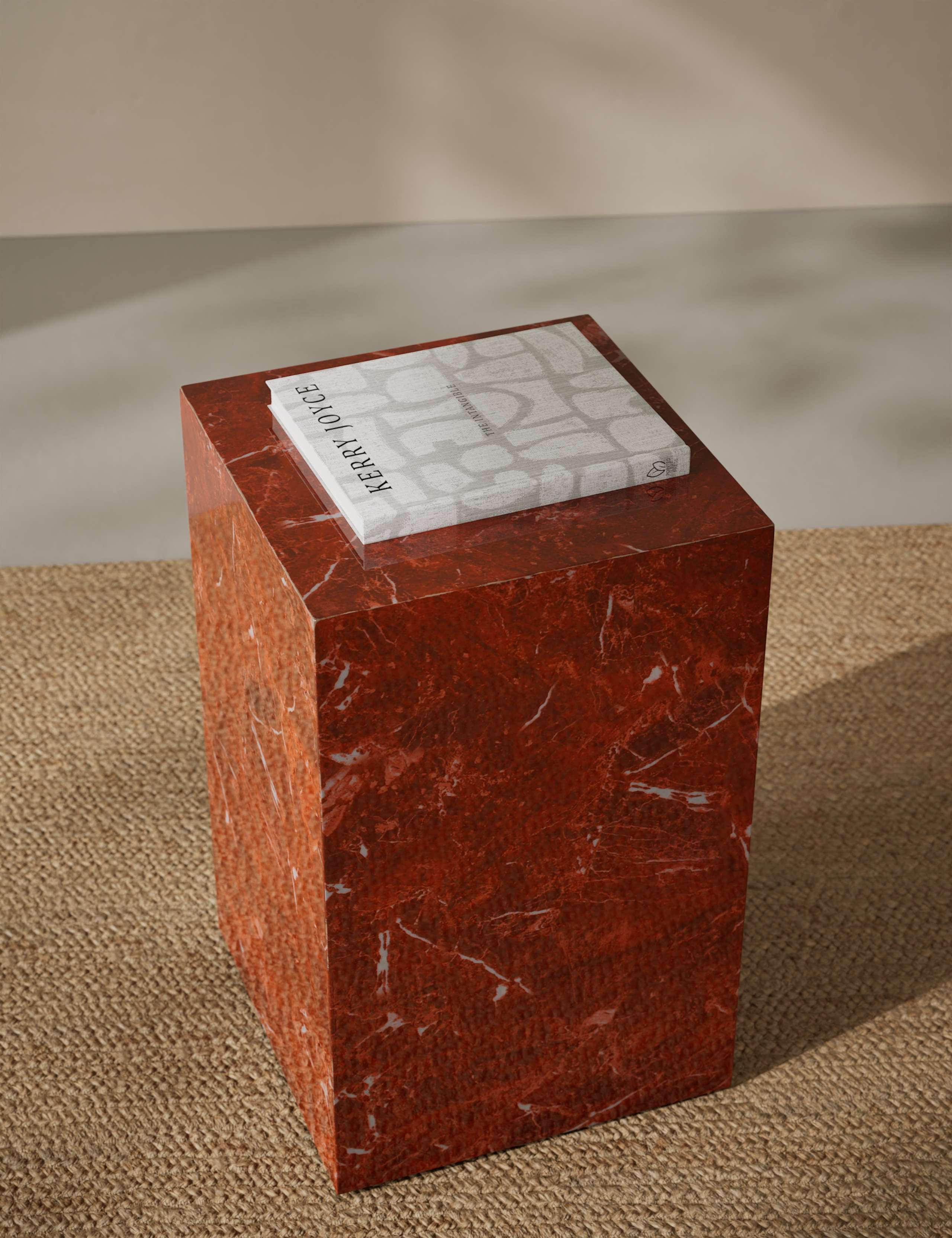 Blithe Red Marble Side Table
