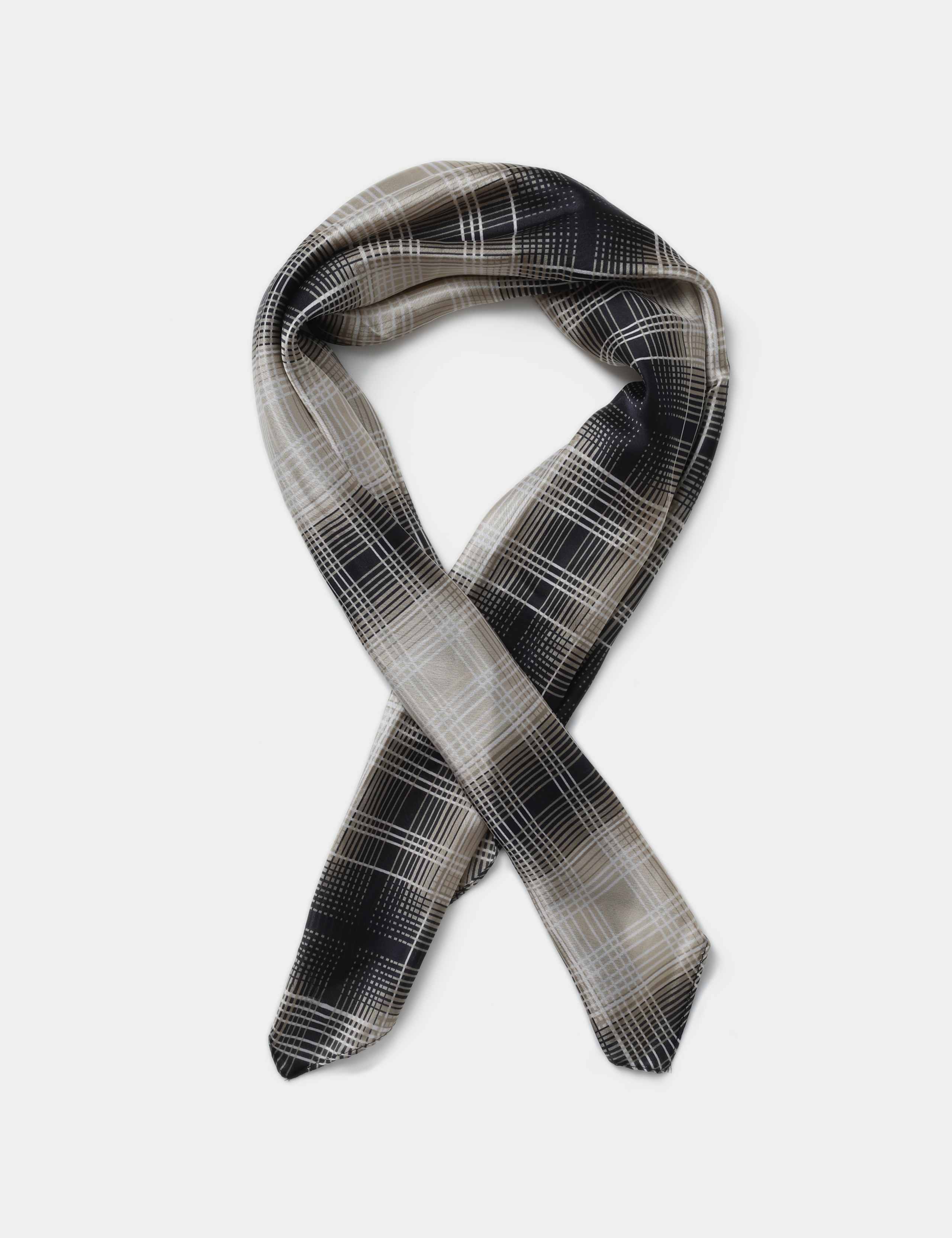 Check Print Scarf