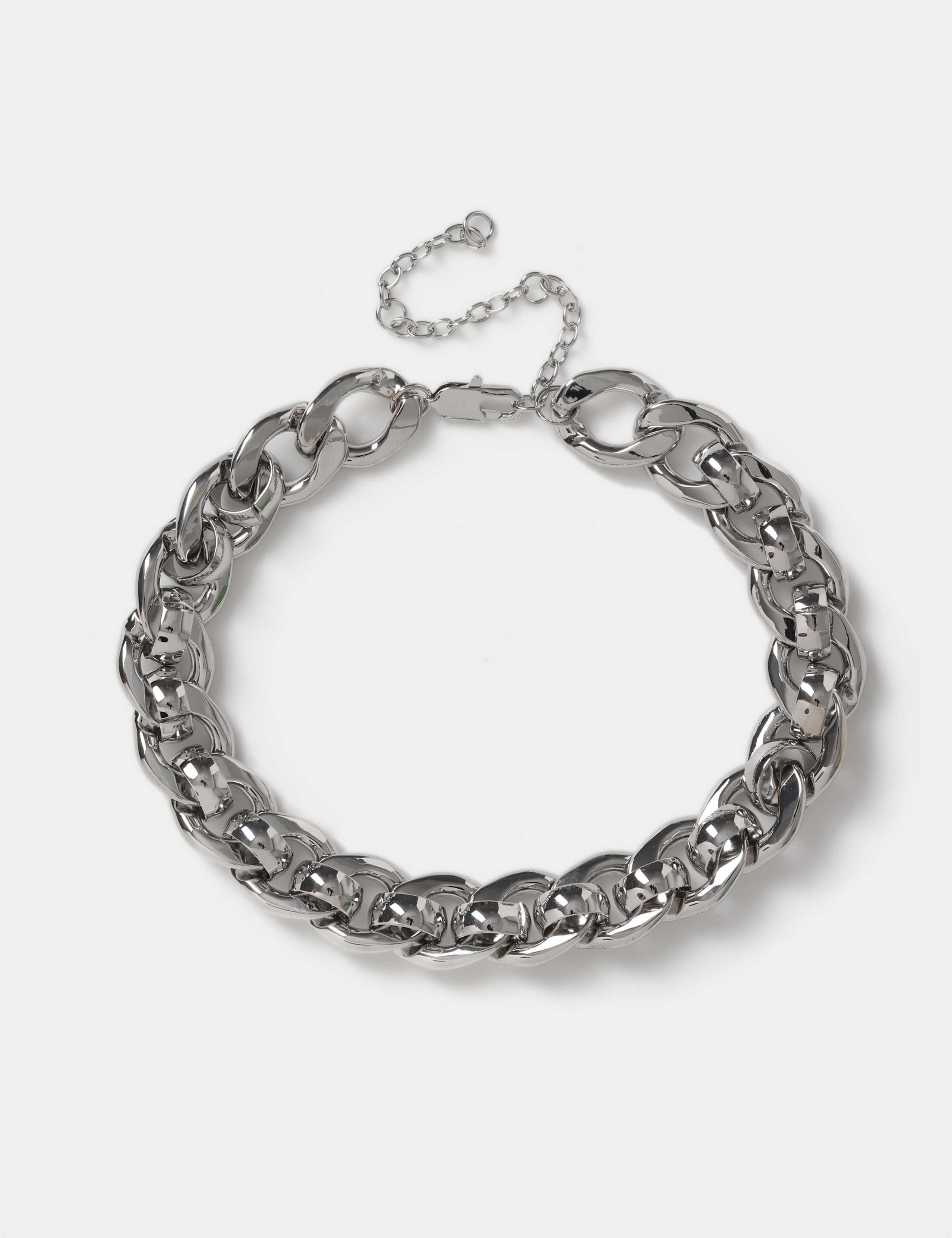 Chunky Metal Link Chain Necklace