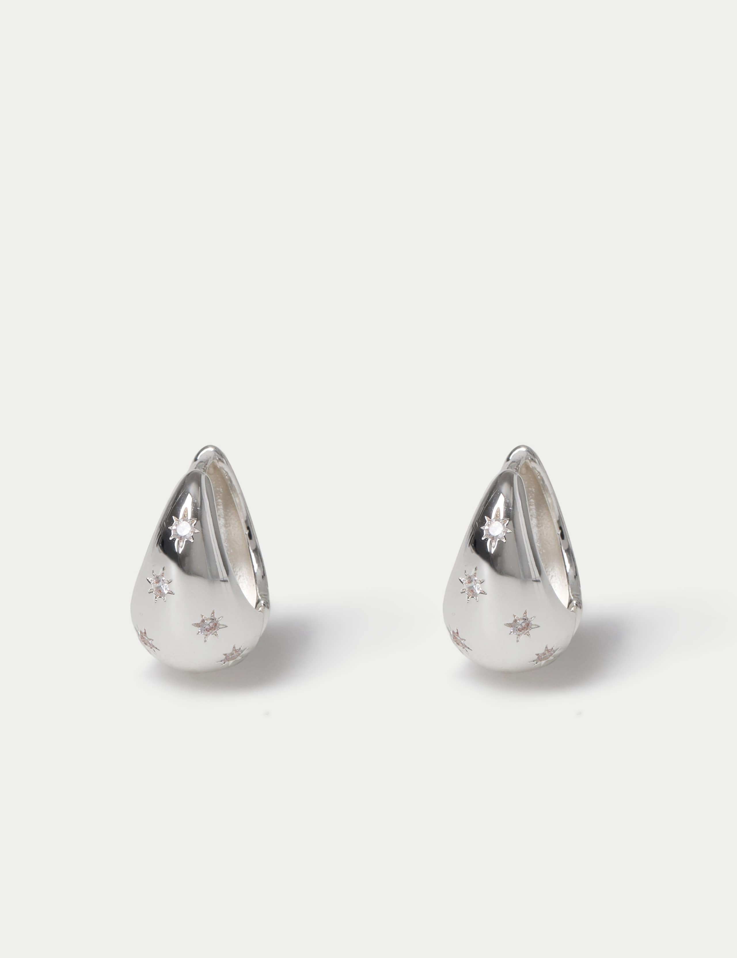 Per Una Cubic Zirconia Huggie Hoop Earrings