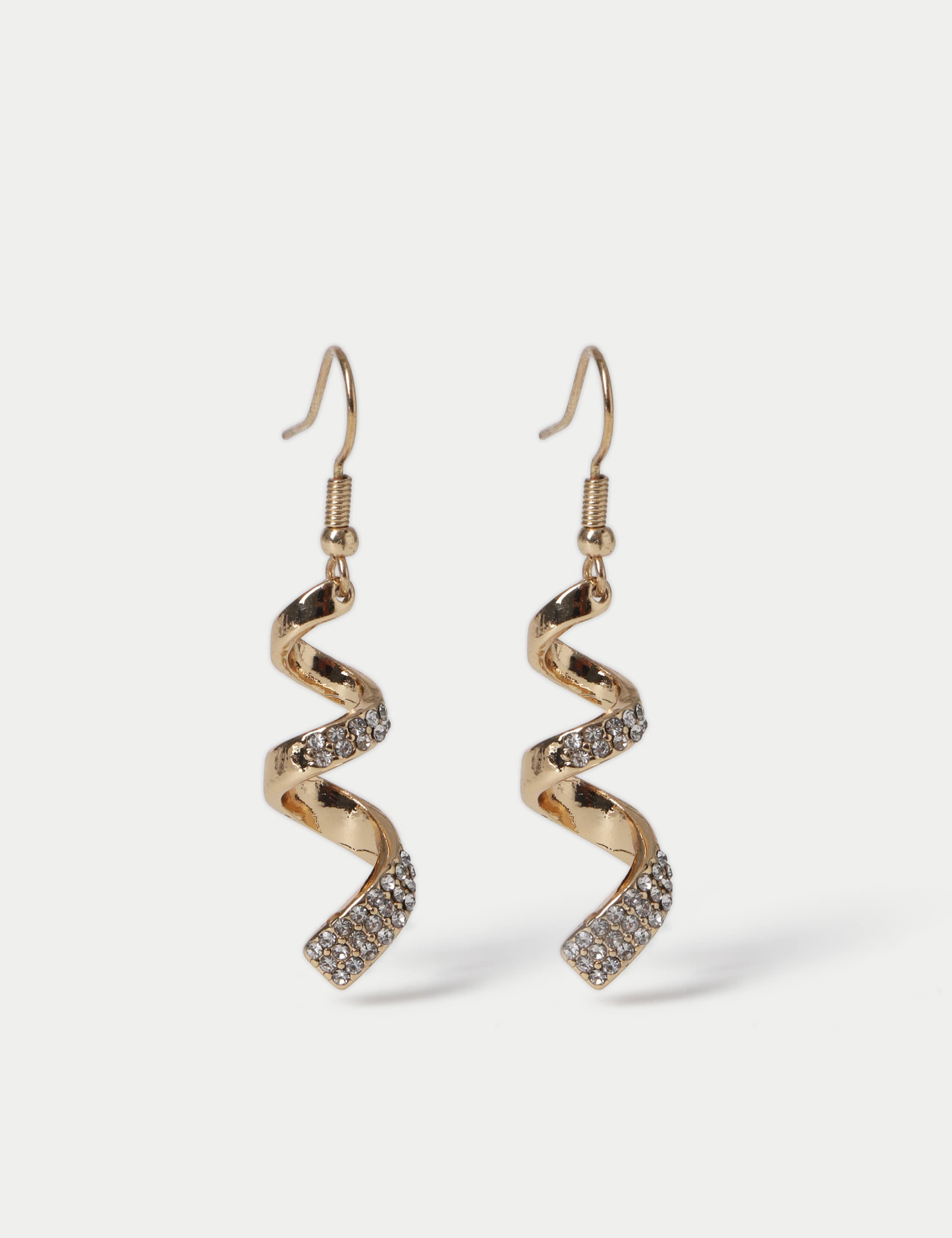 Pave Twist Detail Earring