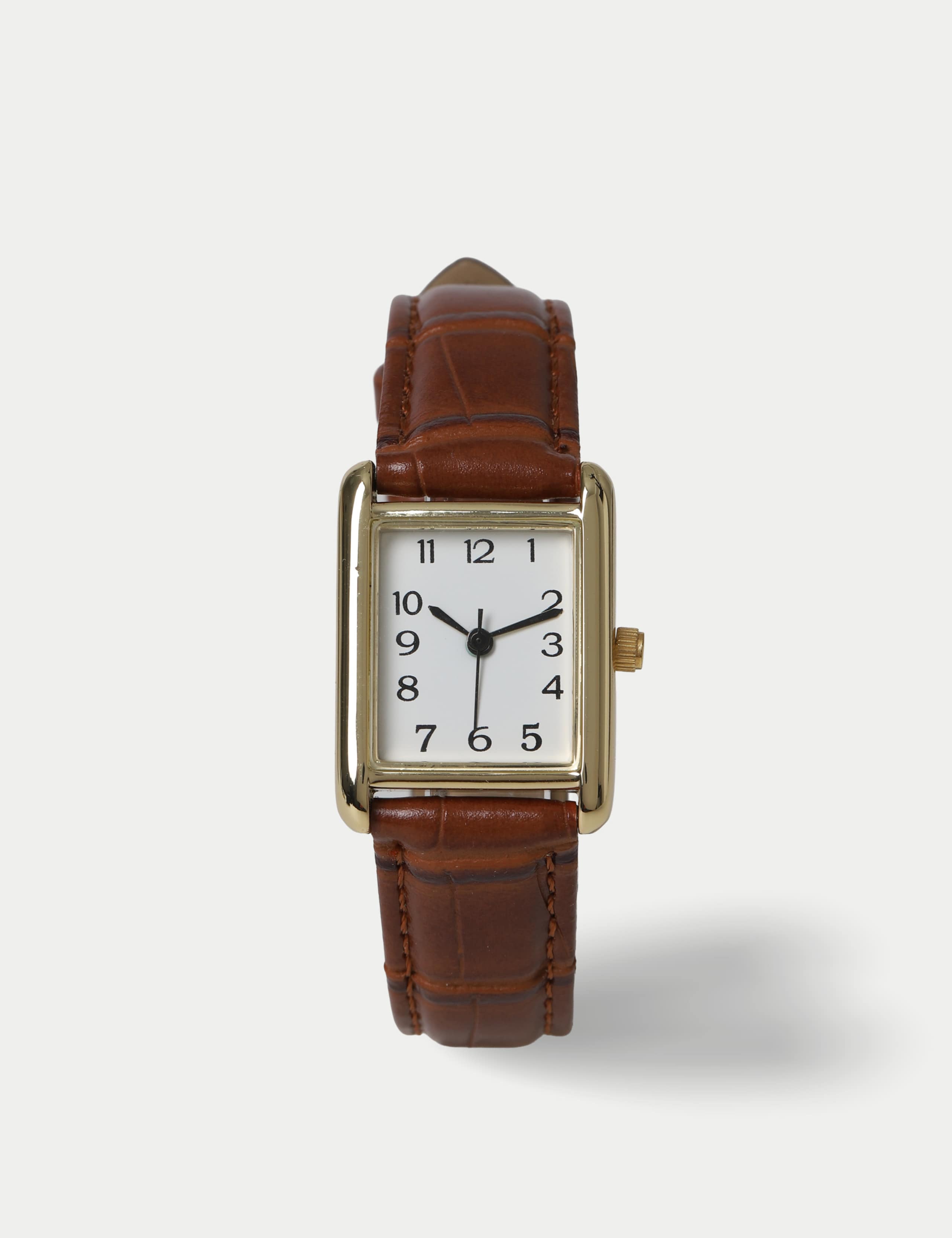 BROWN GOLD TONE WATCH