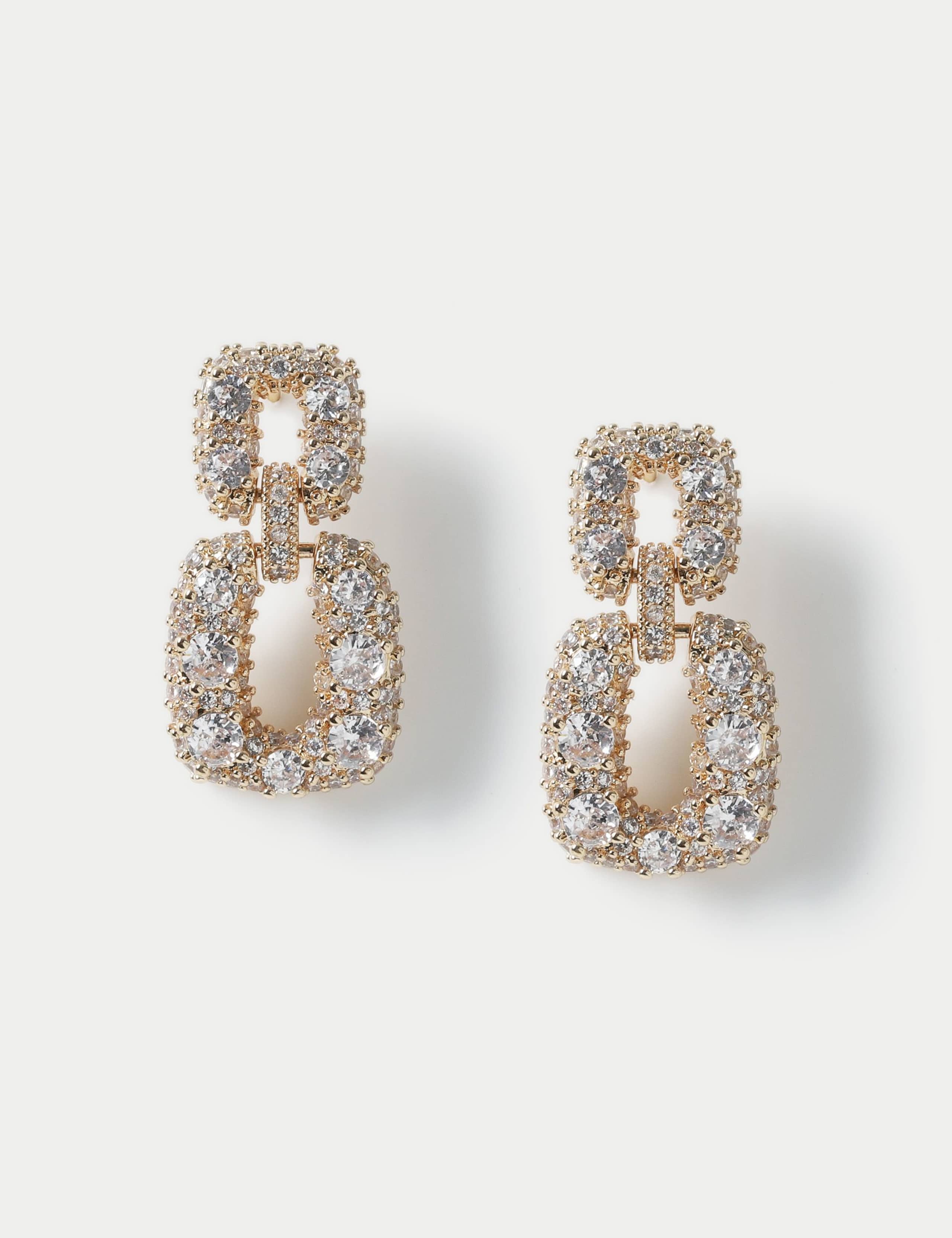 Autograph Cubic Zirconia Drop Earrings