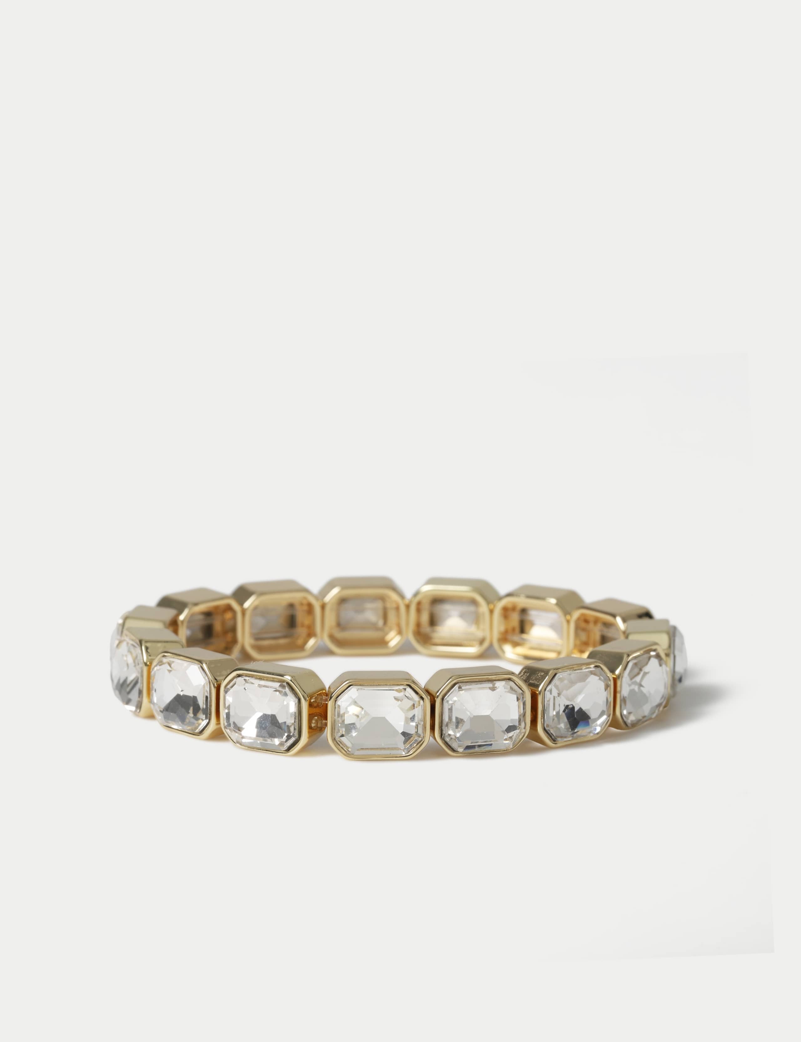 Tone Crystal Stretch Bracelet