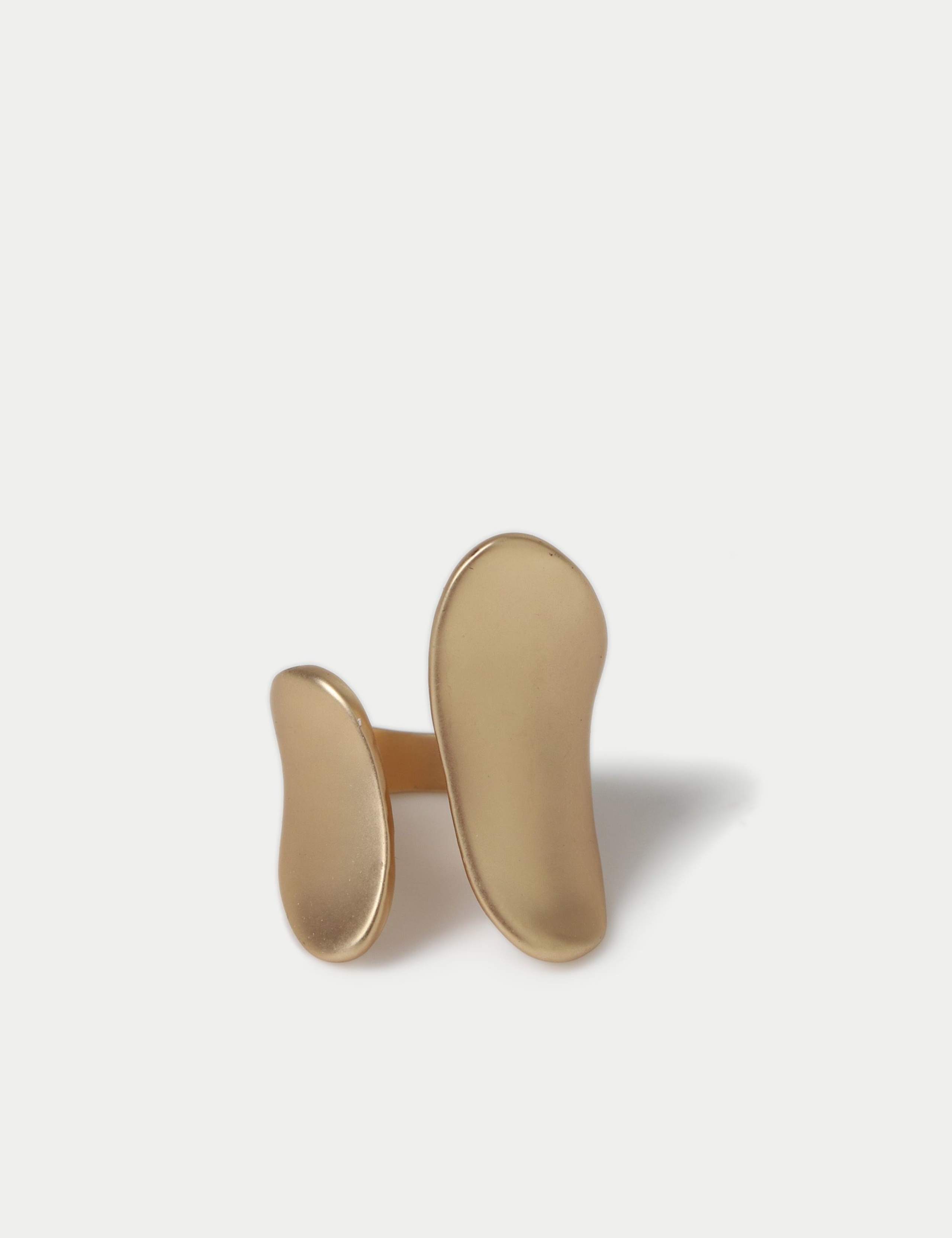 Brushed Open Front Ring