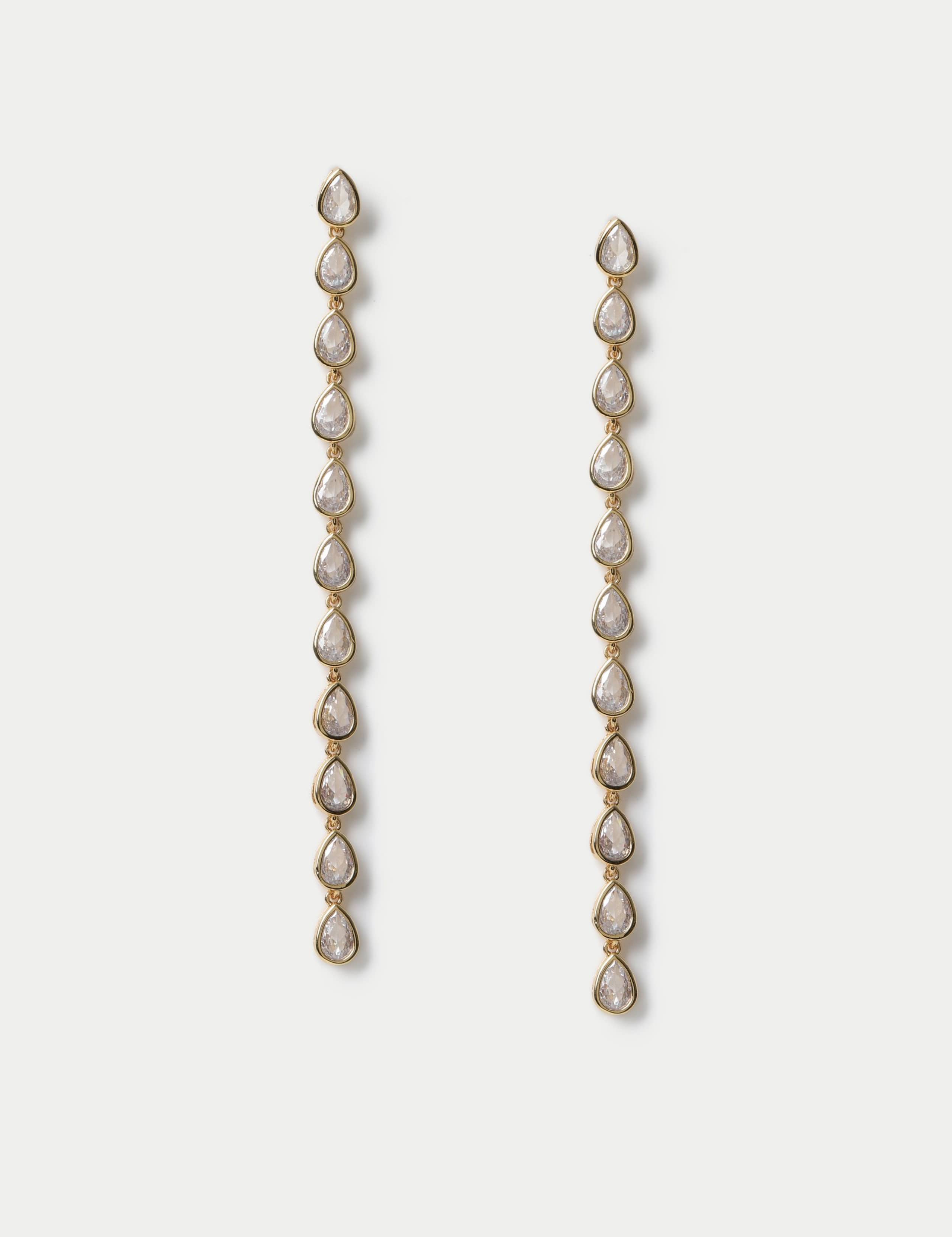 18k Gold Plated Drop Earrings