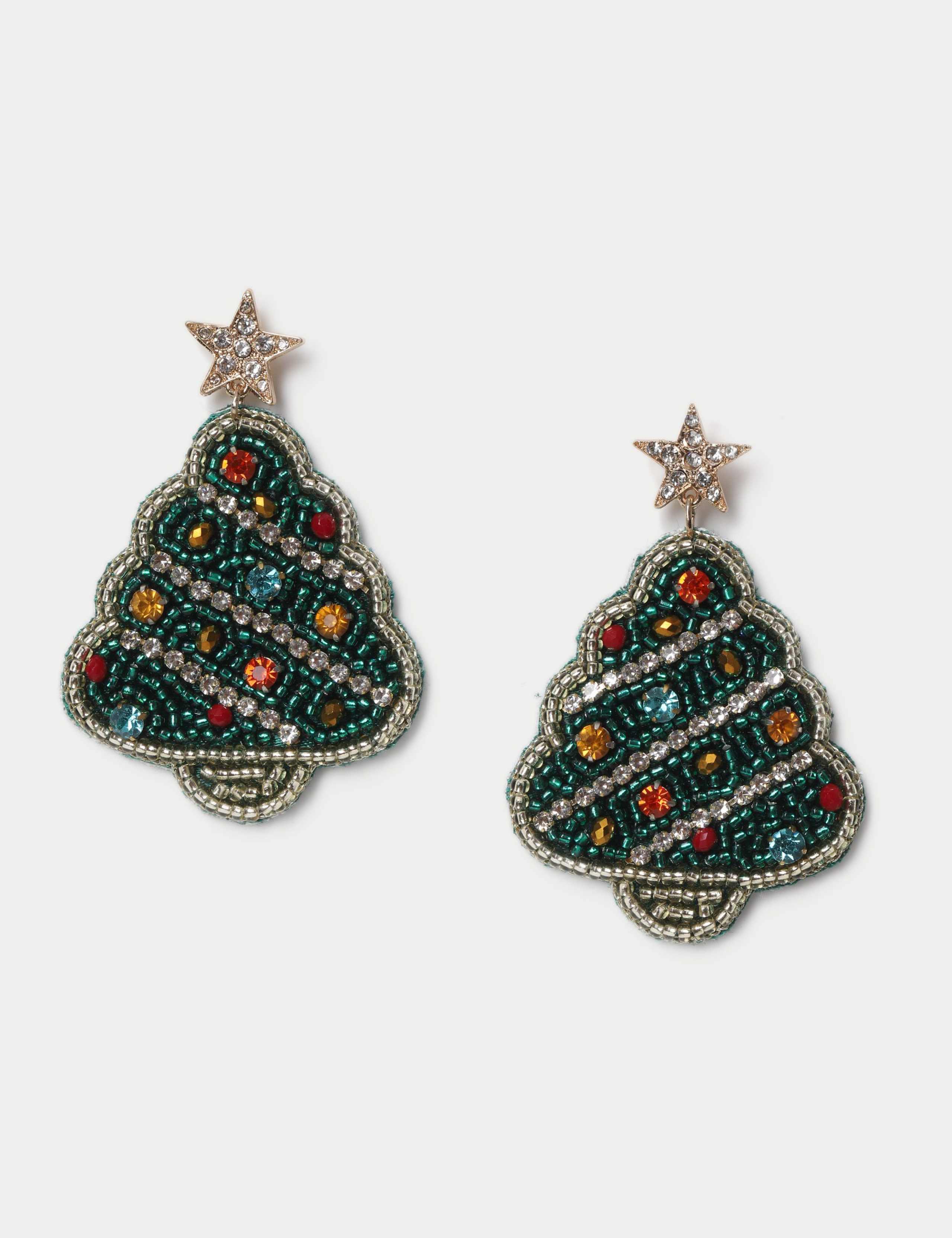 Star Tree Stud Earrings