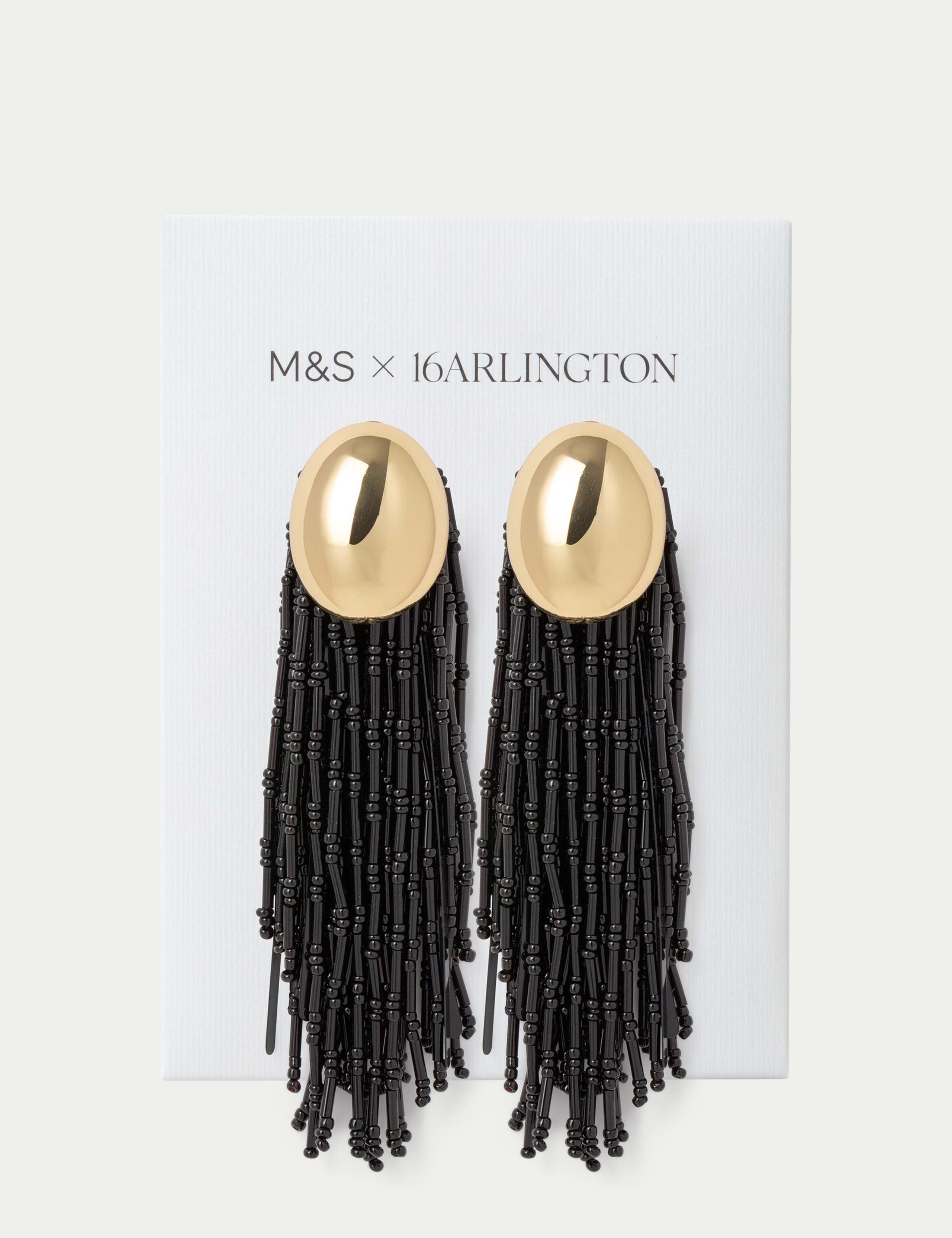 18ct Gold Plated Dome Tassel Earrings