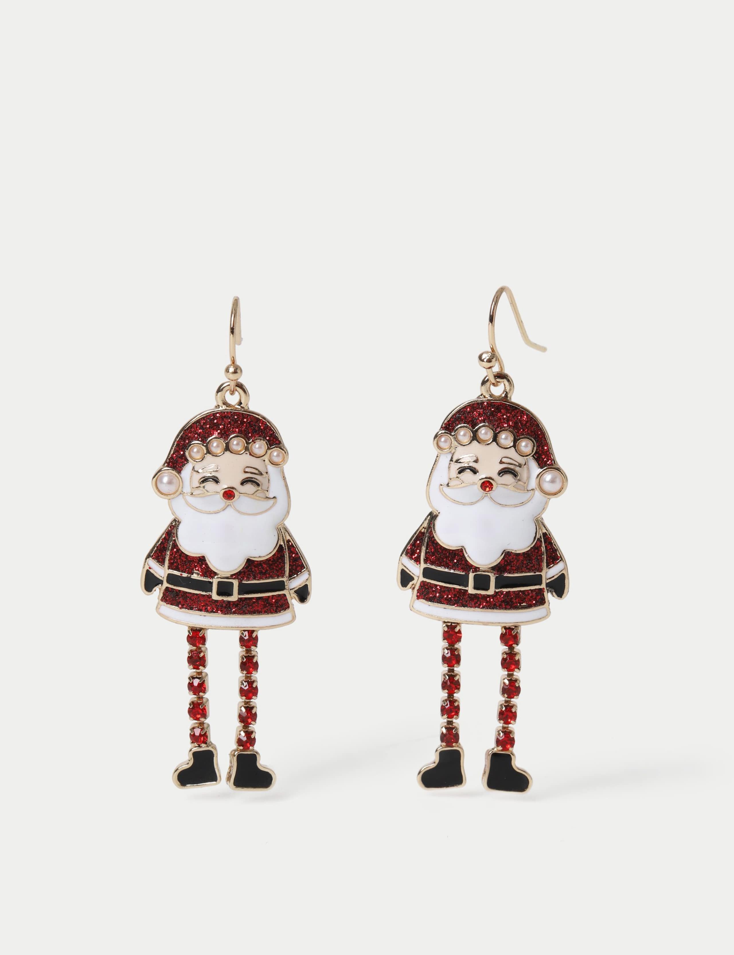 Santa Cupchain Drop Earrings