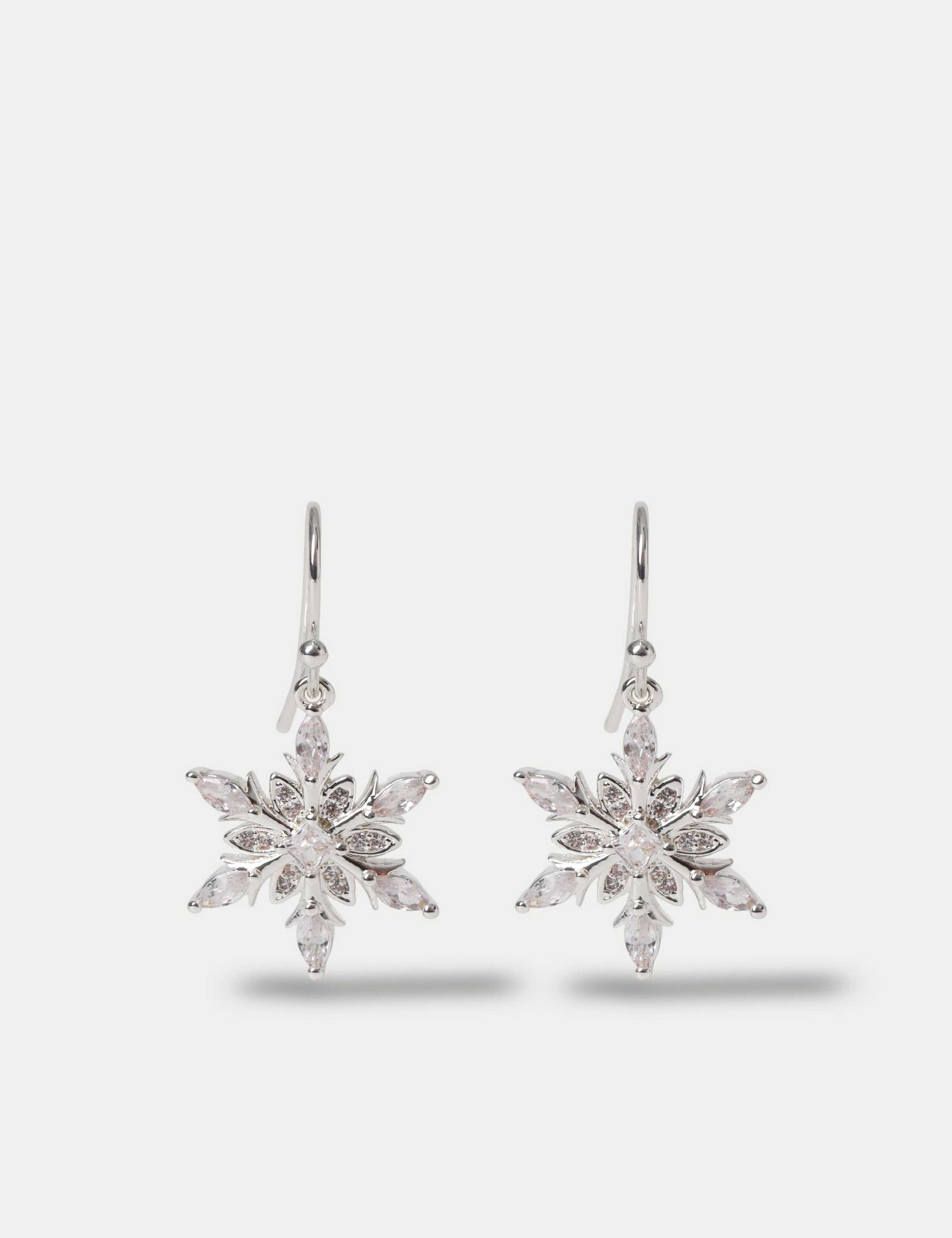 Snowflake Drop Earrings