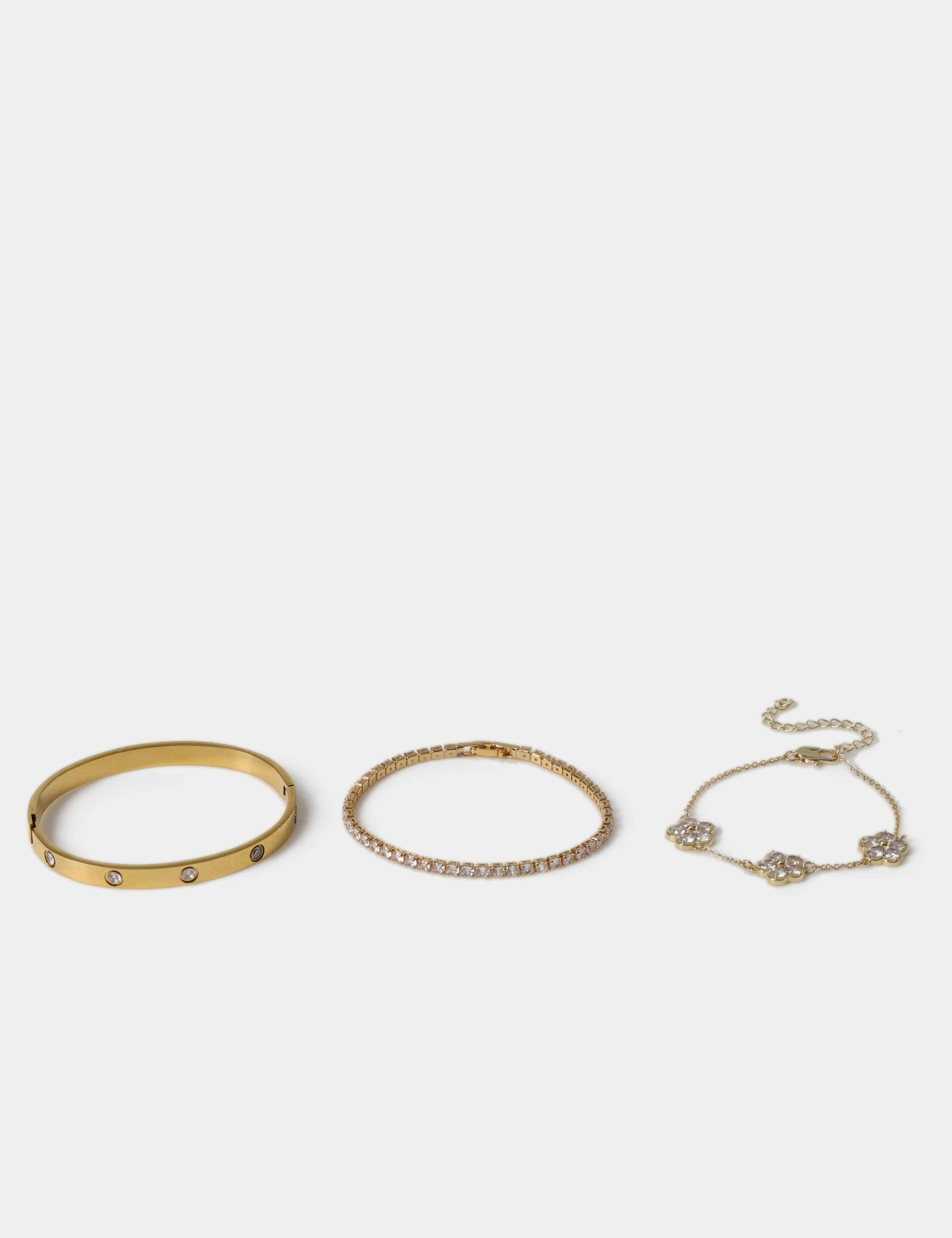 Cubic Zirconia Multi Pack Bracelets