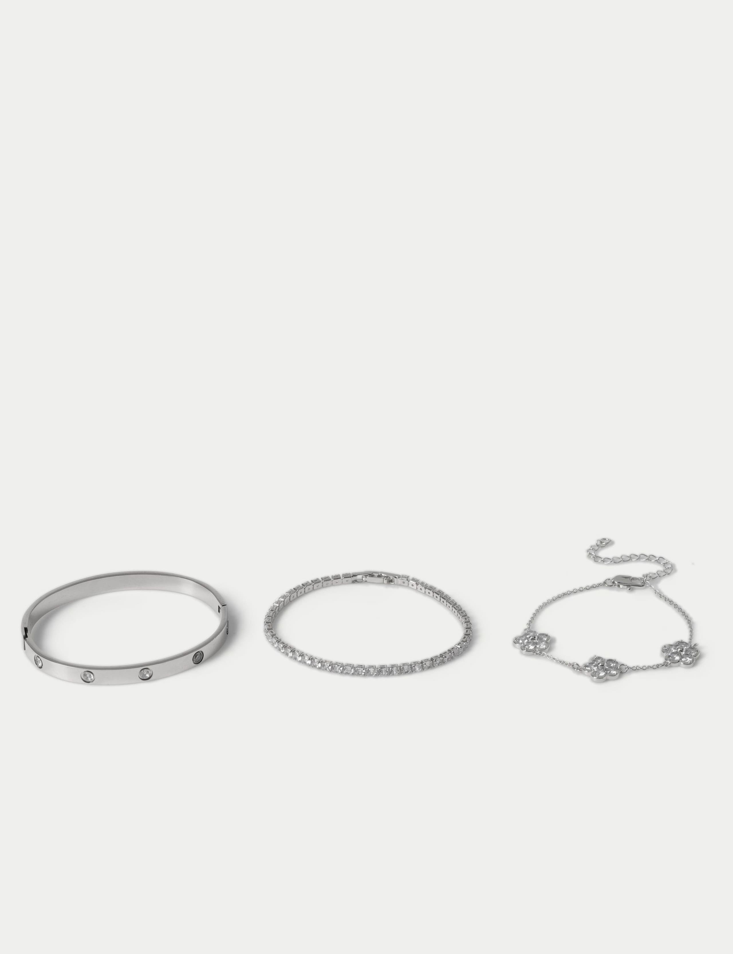 Cubic Zirconia Multi Pack Bracelets