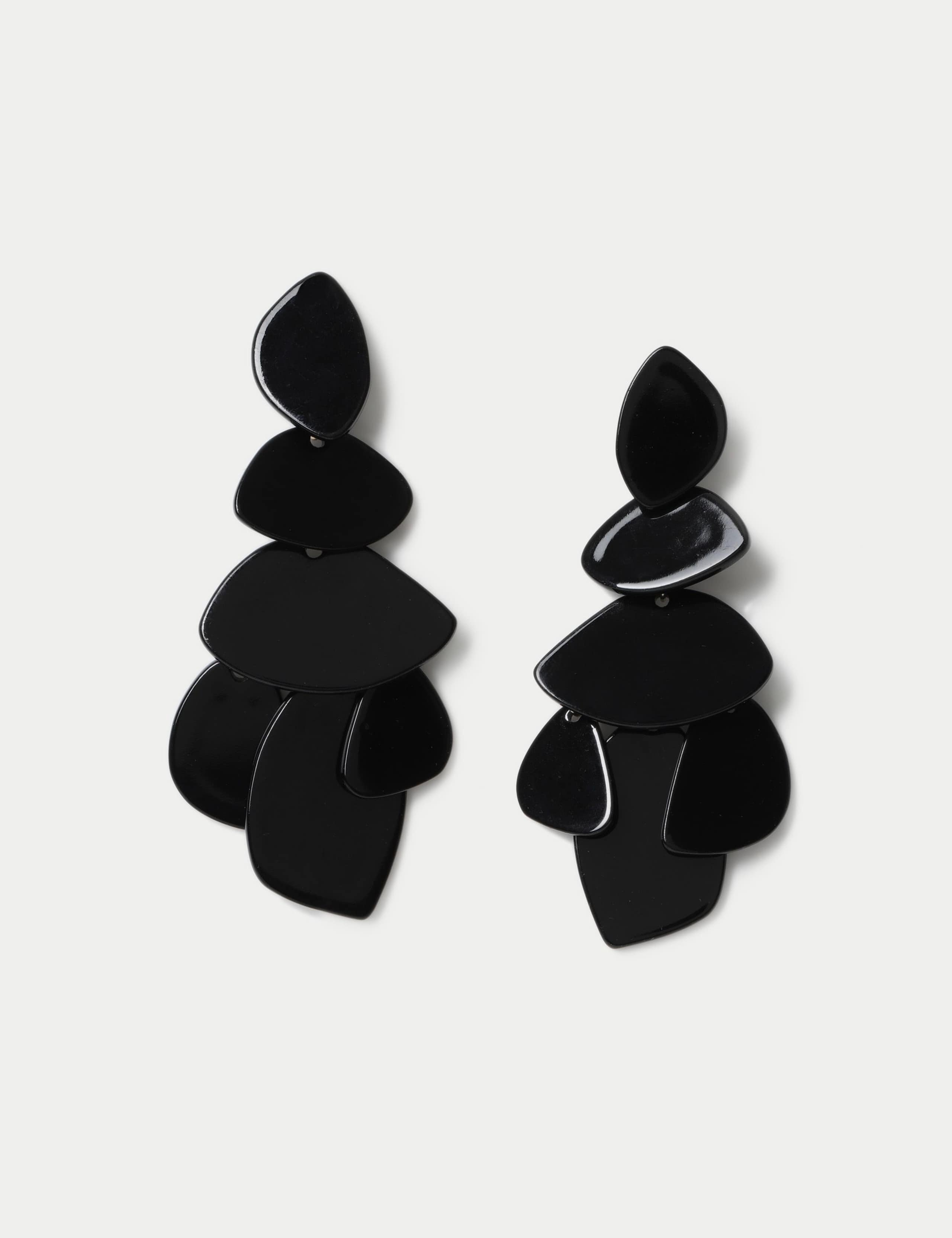 Faceted Tassel Drop Earrings