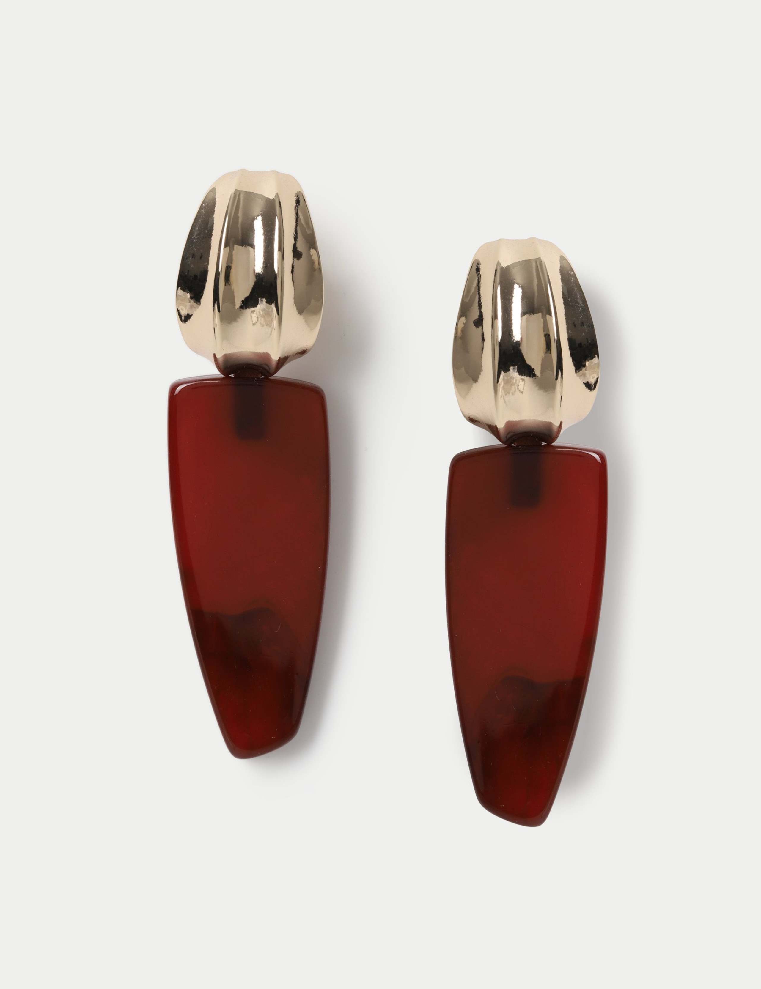 Textured Resin Drop Earrings