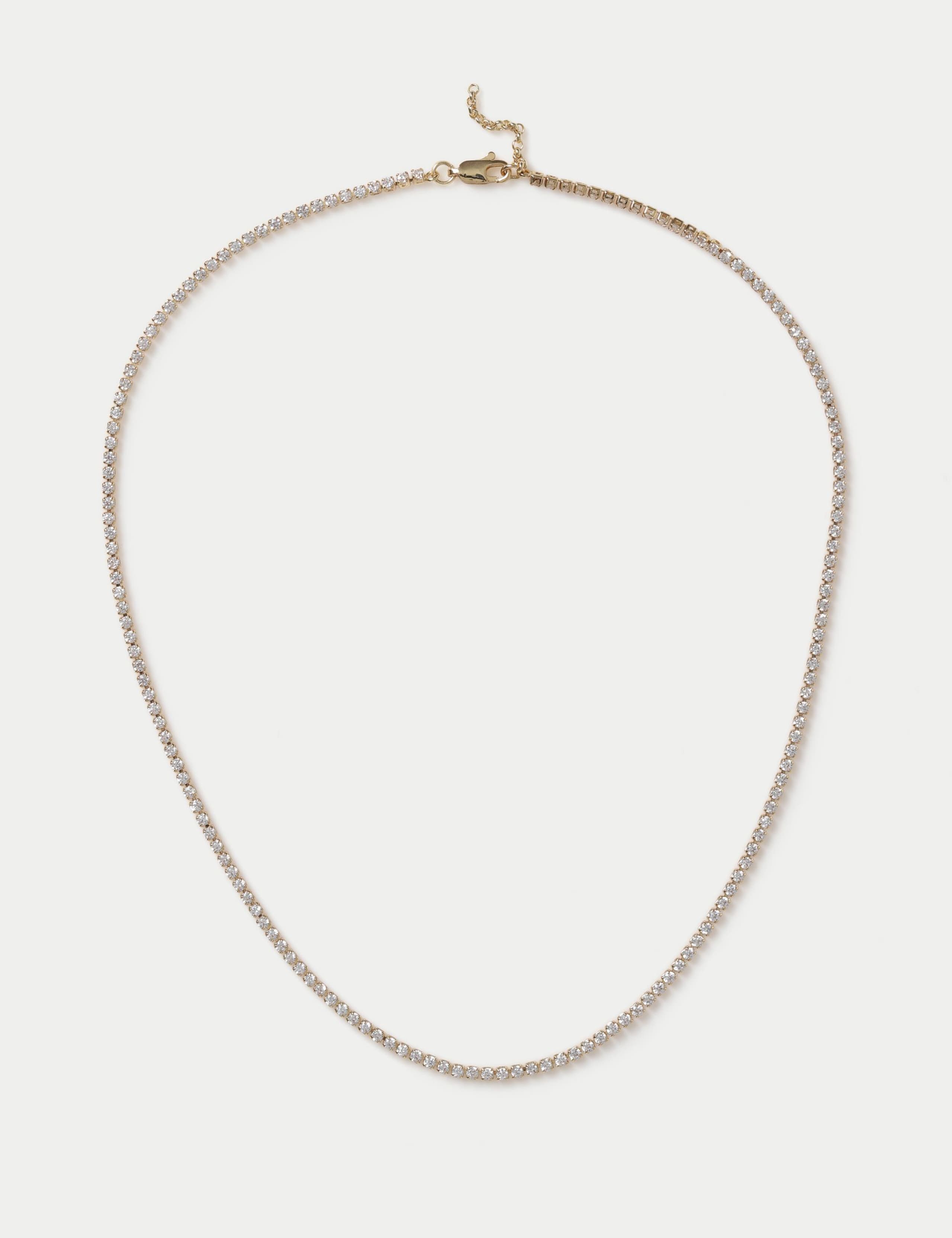 Cubic Zirconia Tennis Necklace