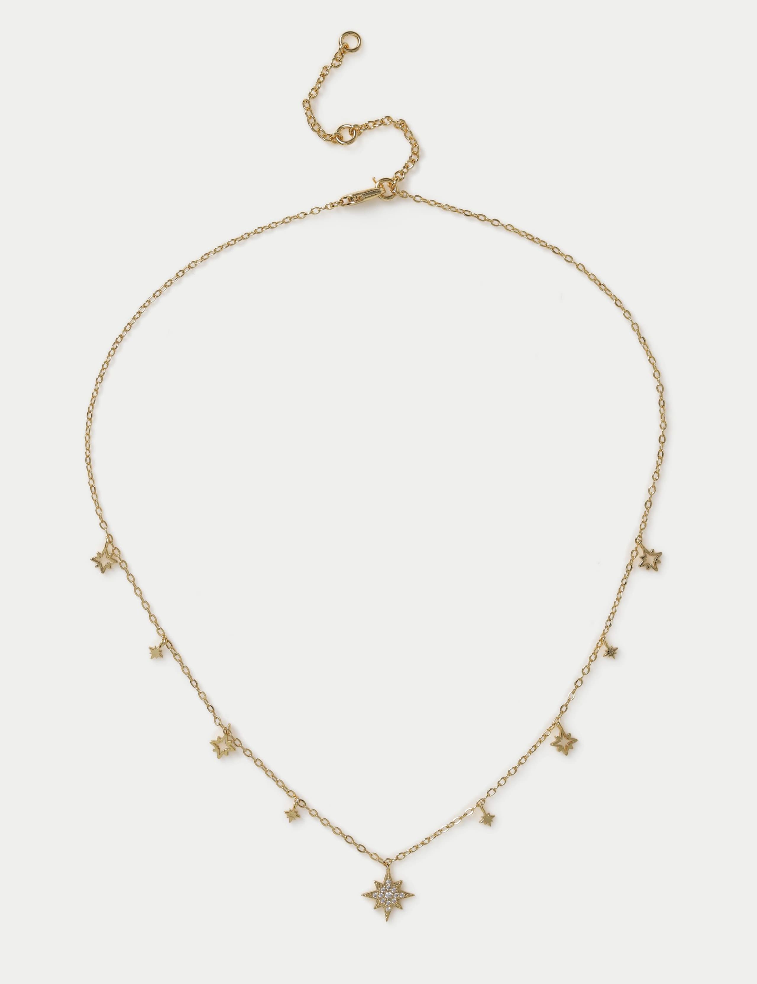 Cubic Zirconia Star Necklace