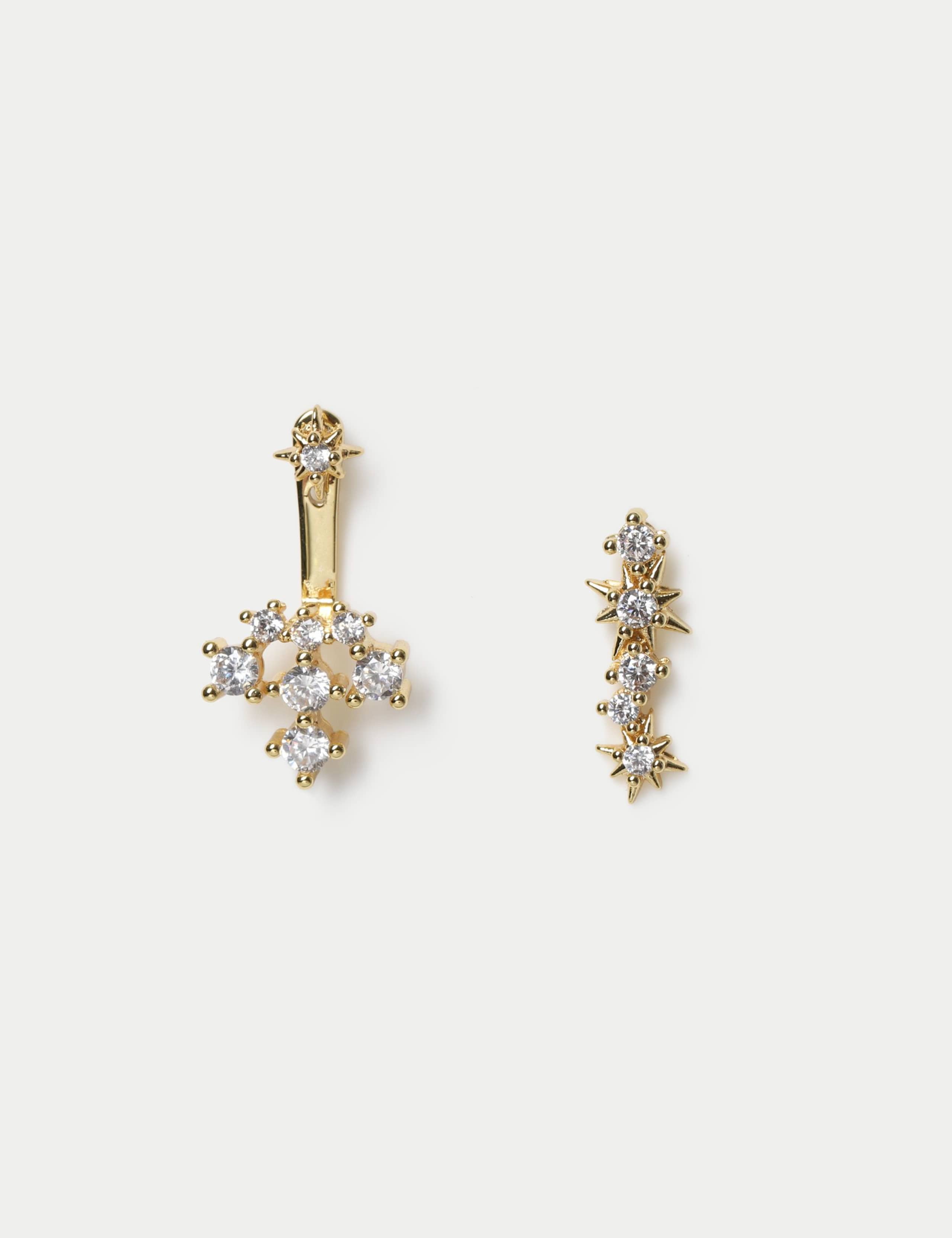 Front and Back Star Earrings