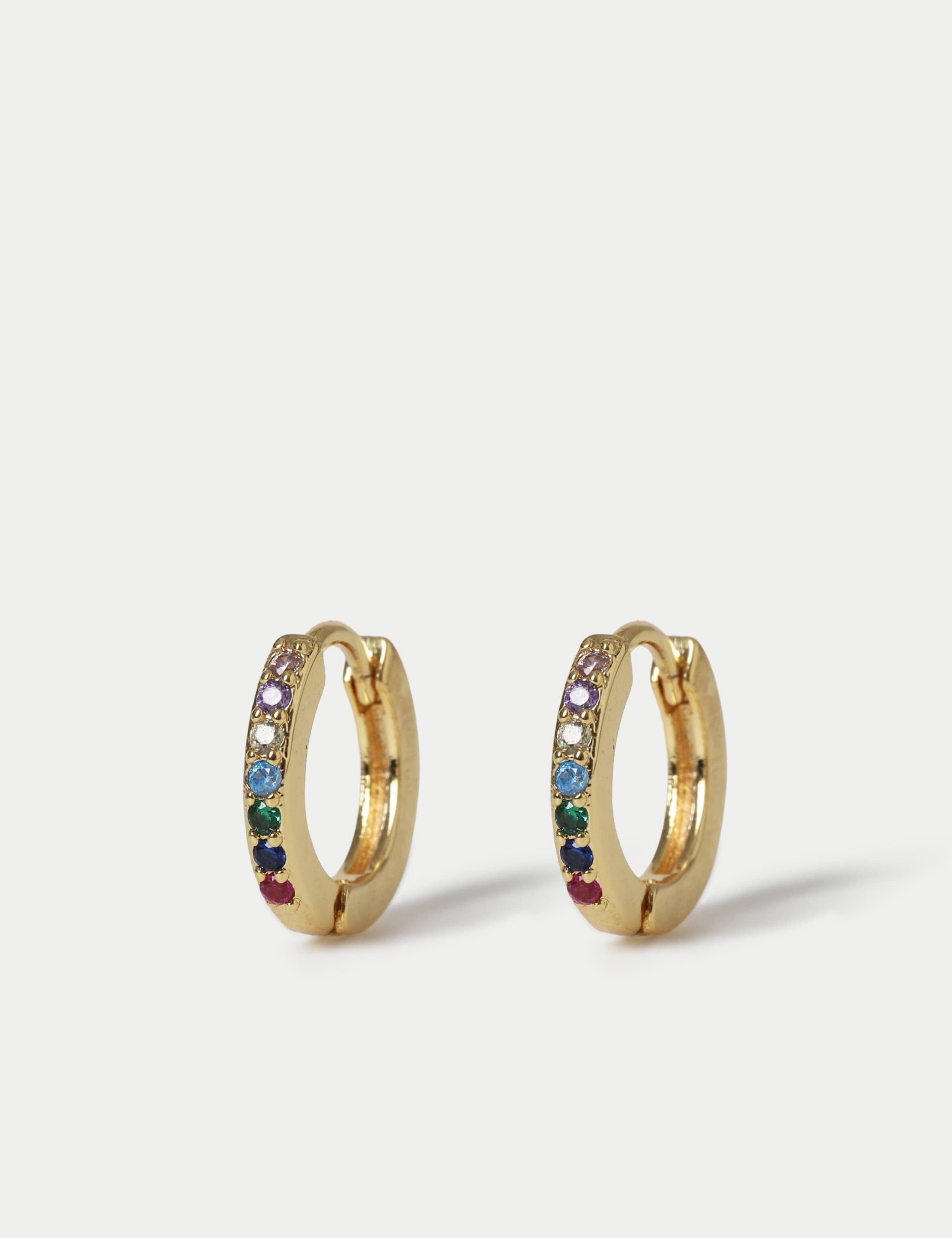 Rainbow Cubic Zirconia Earrings