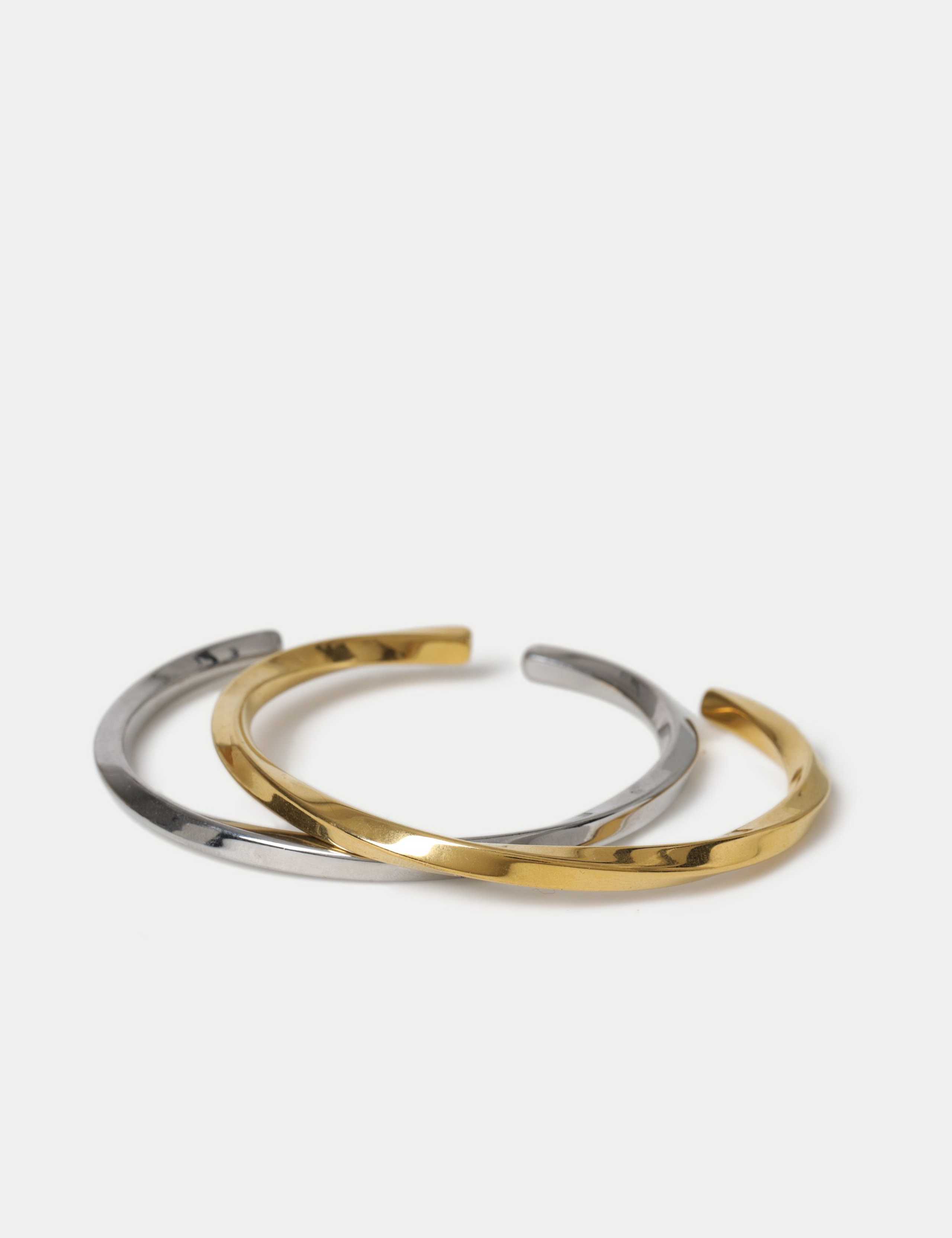 Autograph 2 Pk Stainless Bangles