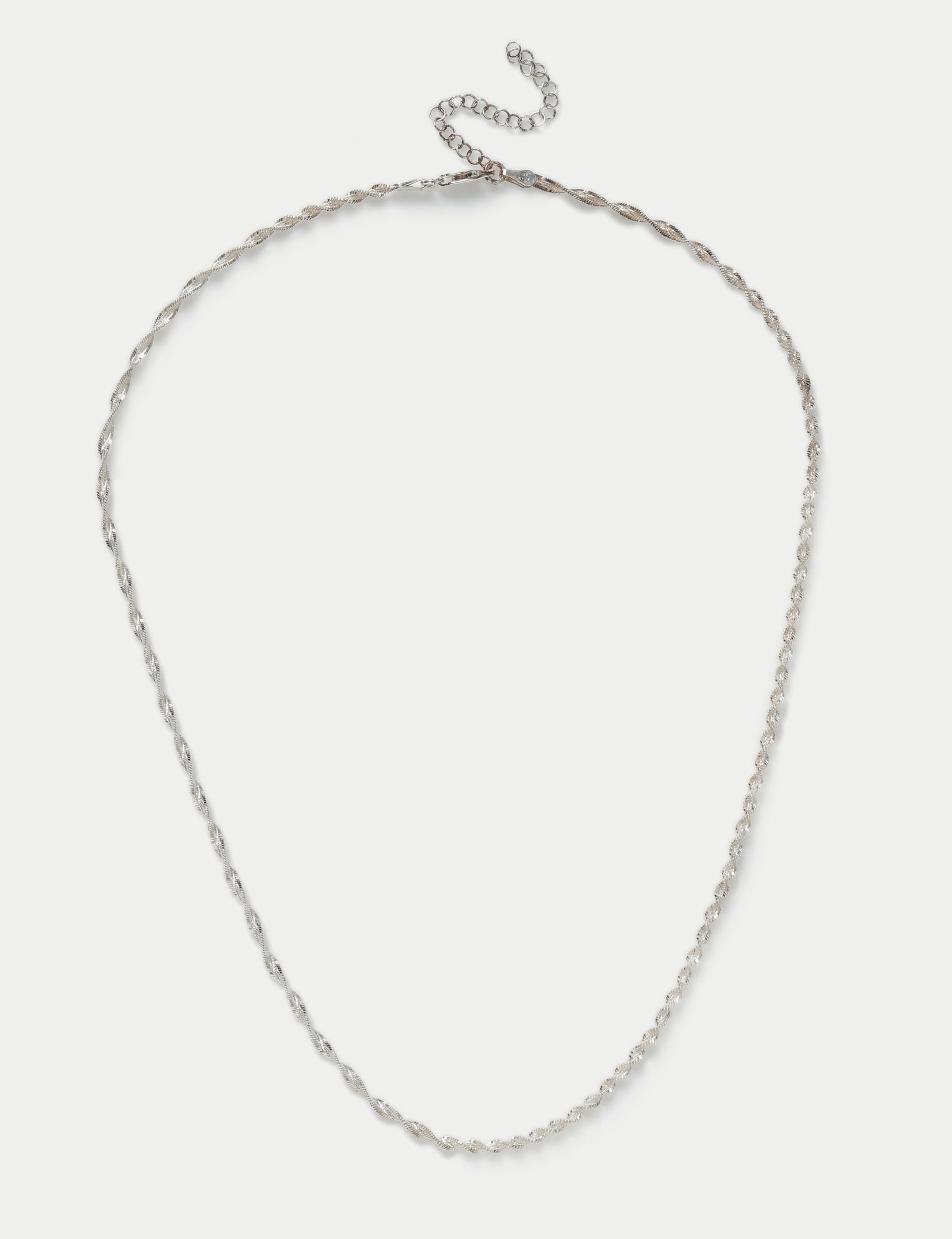 Sterling Silver Twist Necklace