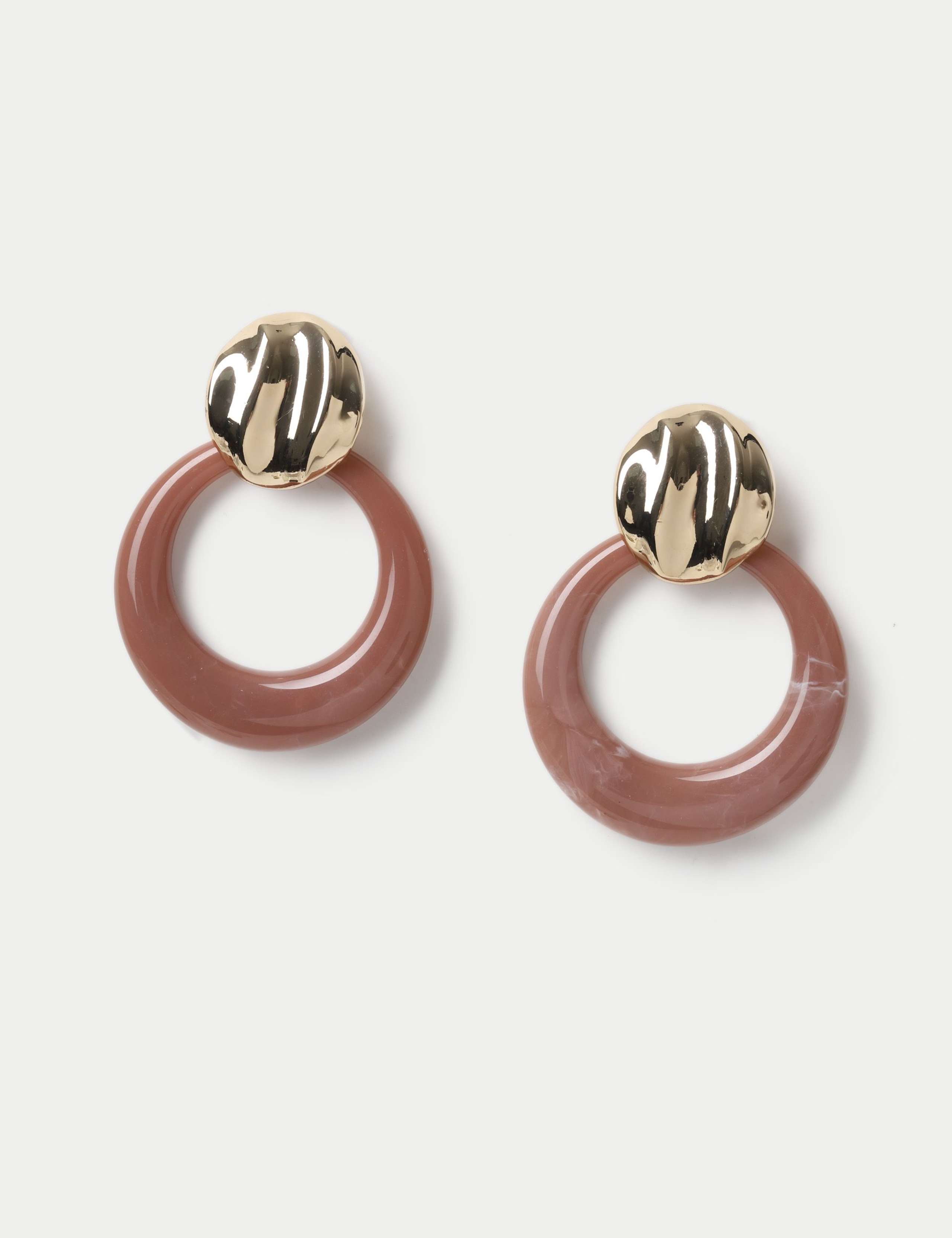 Clean Resin Open Drop Earrings