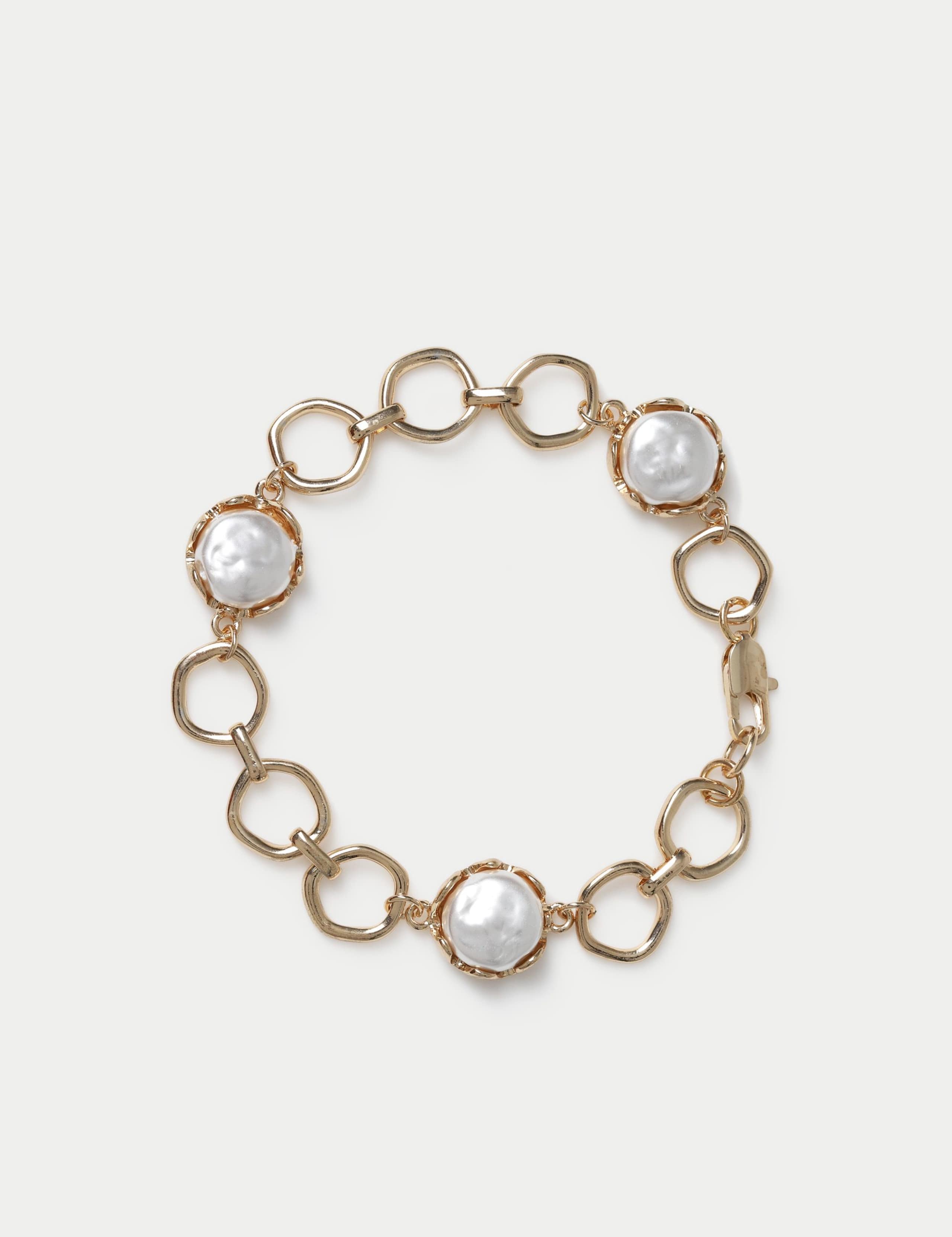 Pearl Effect Chain Bracelet