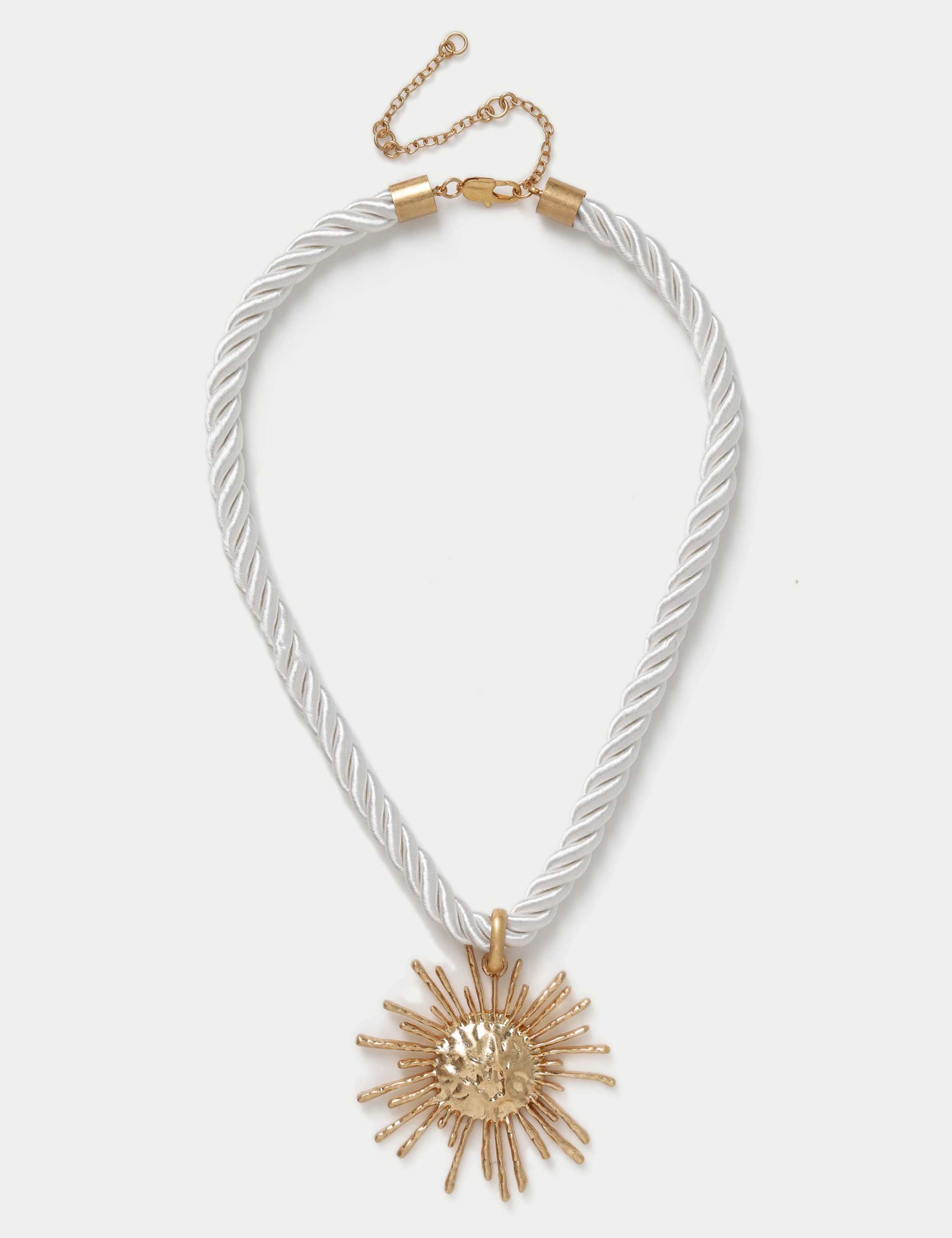 Sun Pendant Rope Necklace