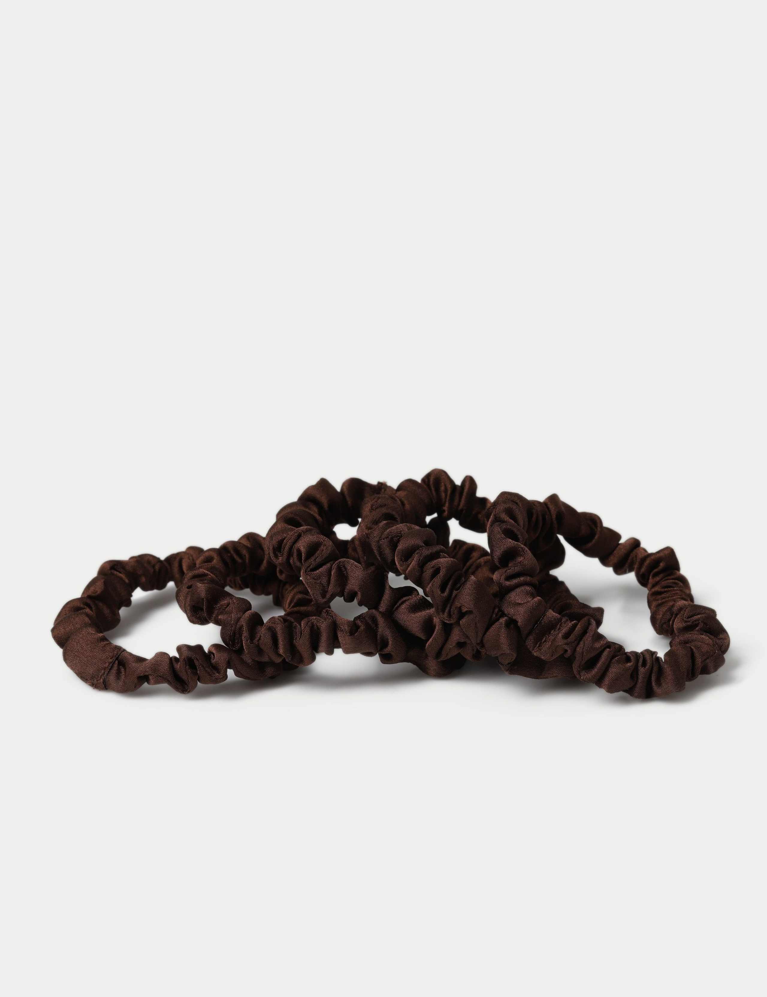 5 Pack Brown Scrunchies