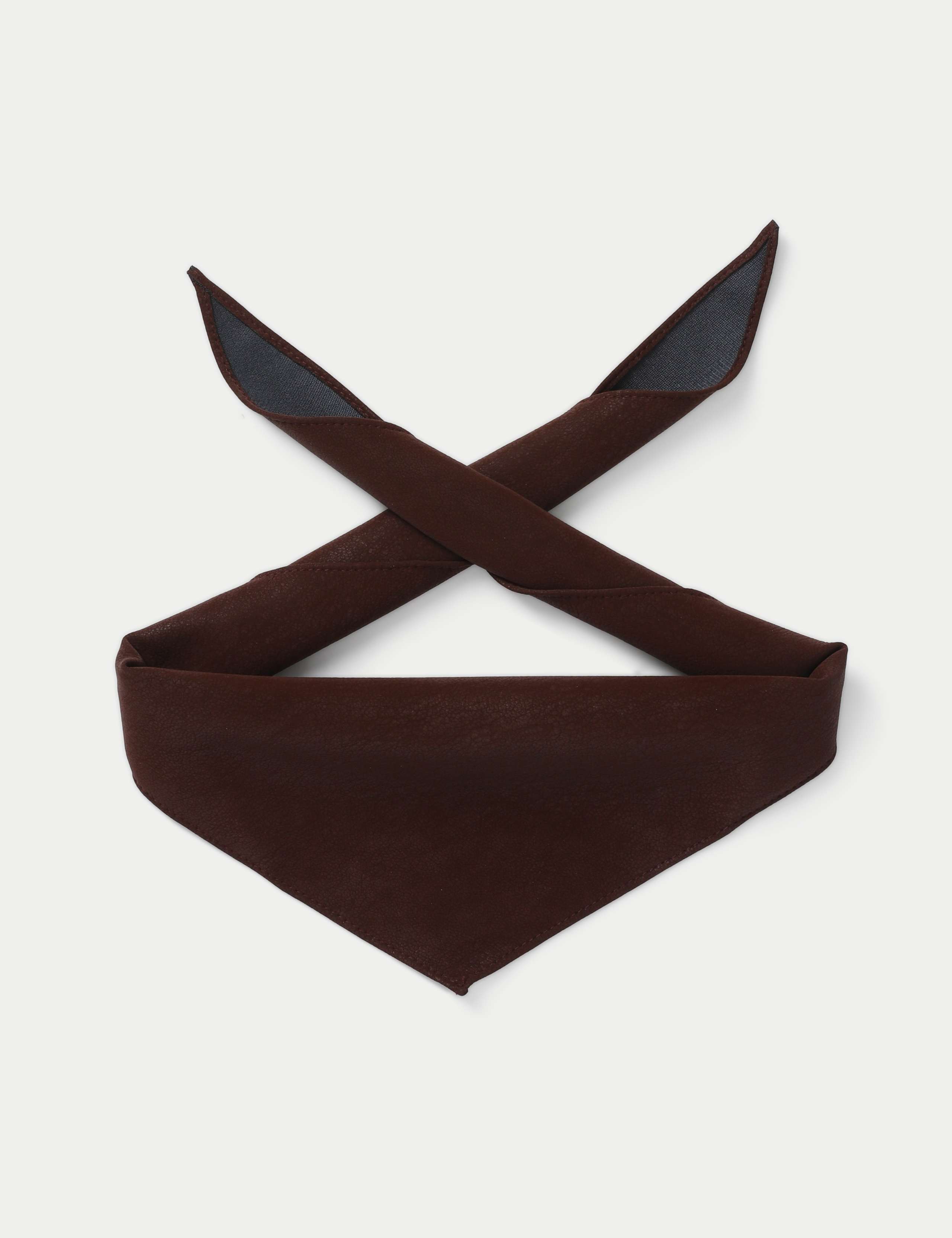 Smooth Faux Leather Bandana