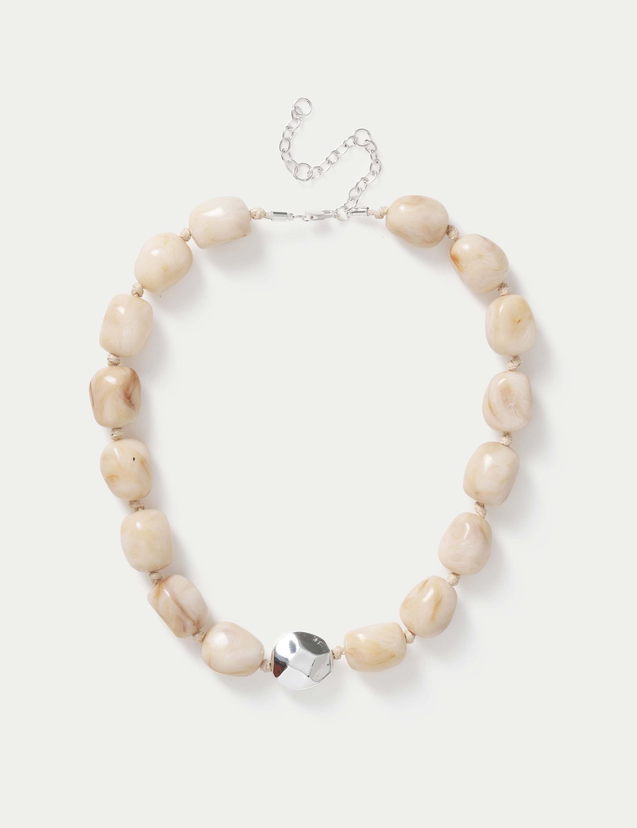 Resin Oval Nugget Necklace