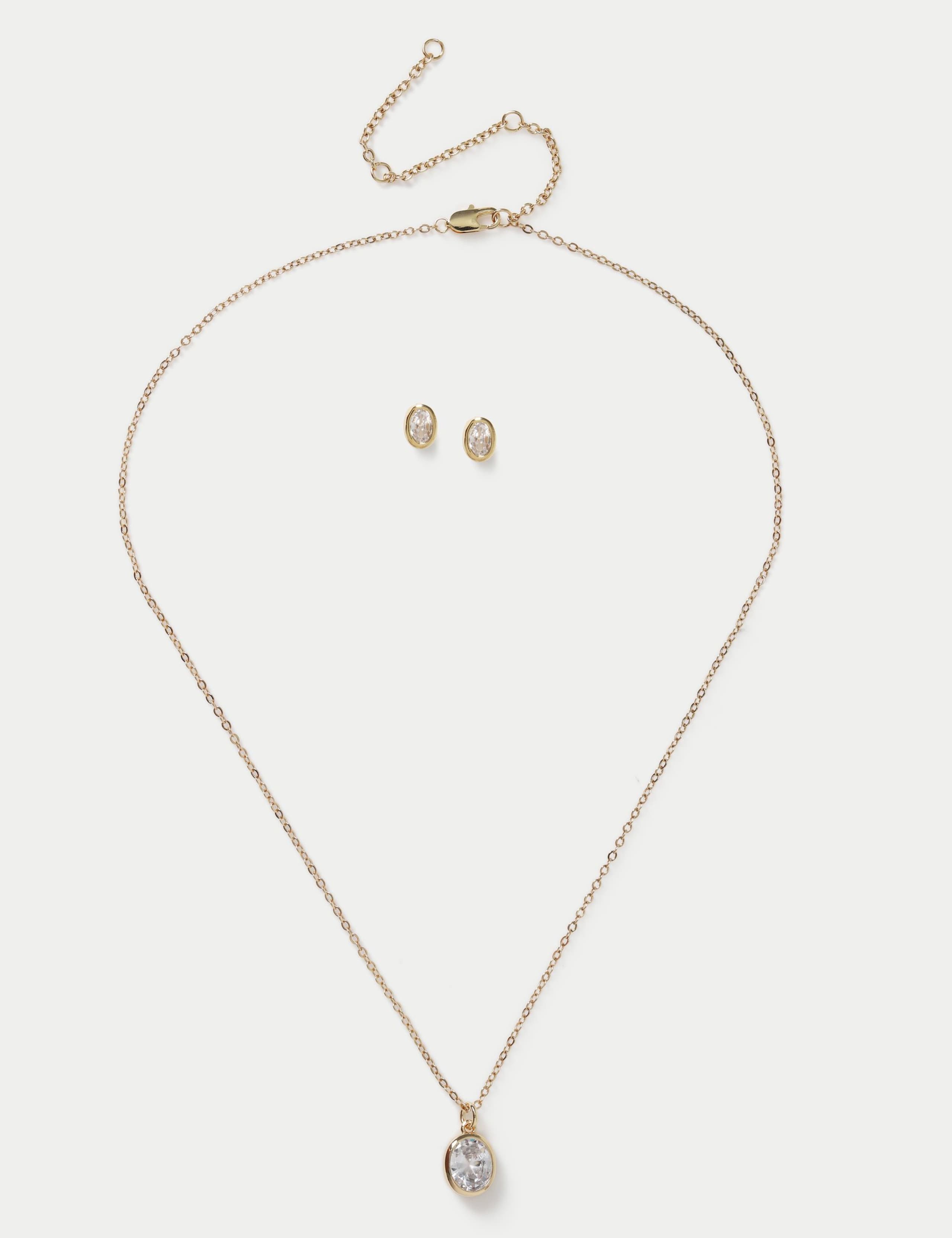 14ct Gold Plated Necklace and Earrings