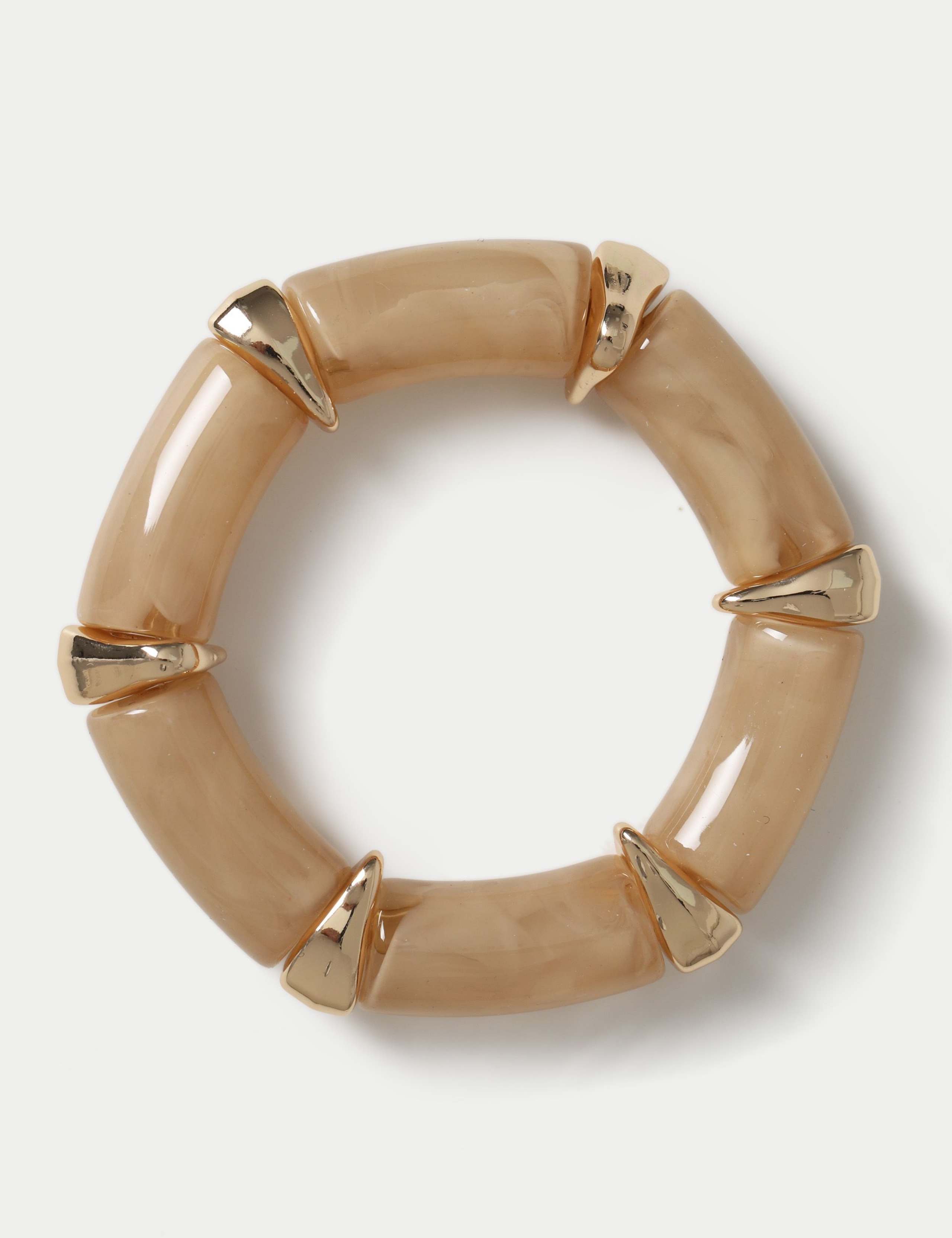 Resin Hexagon Stretch Bracelet