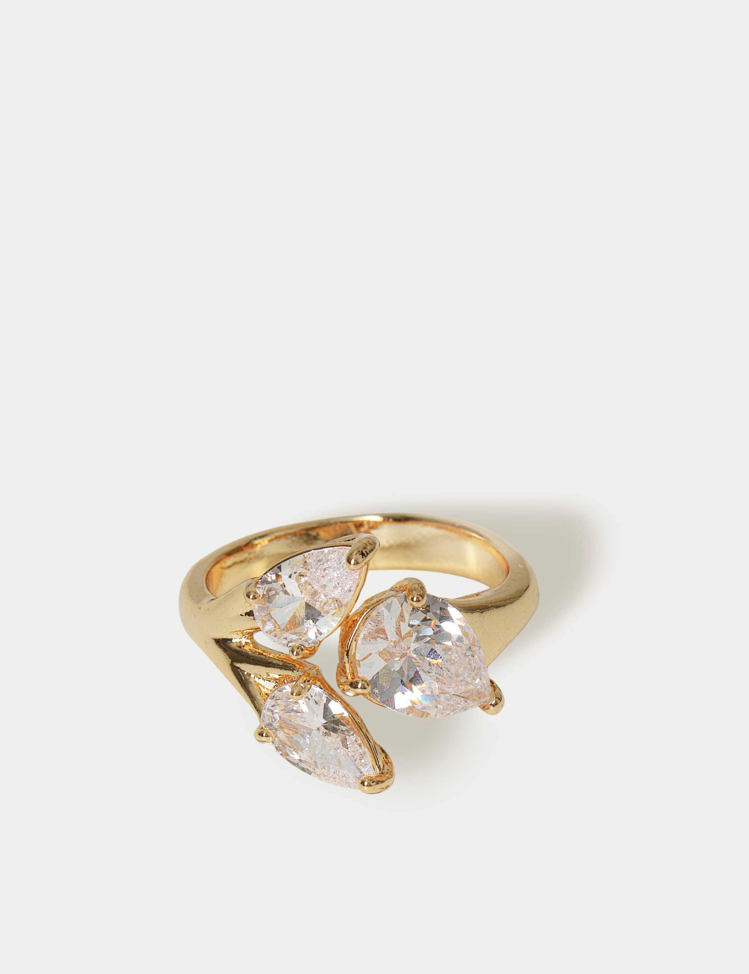 Triple Stone Wrap Around Ring