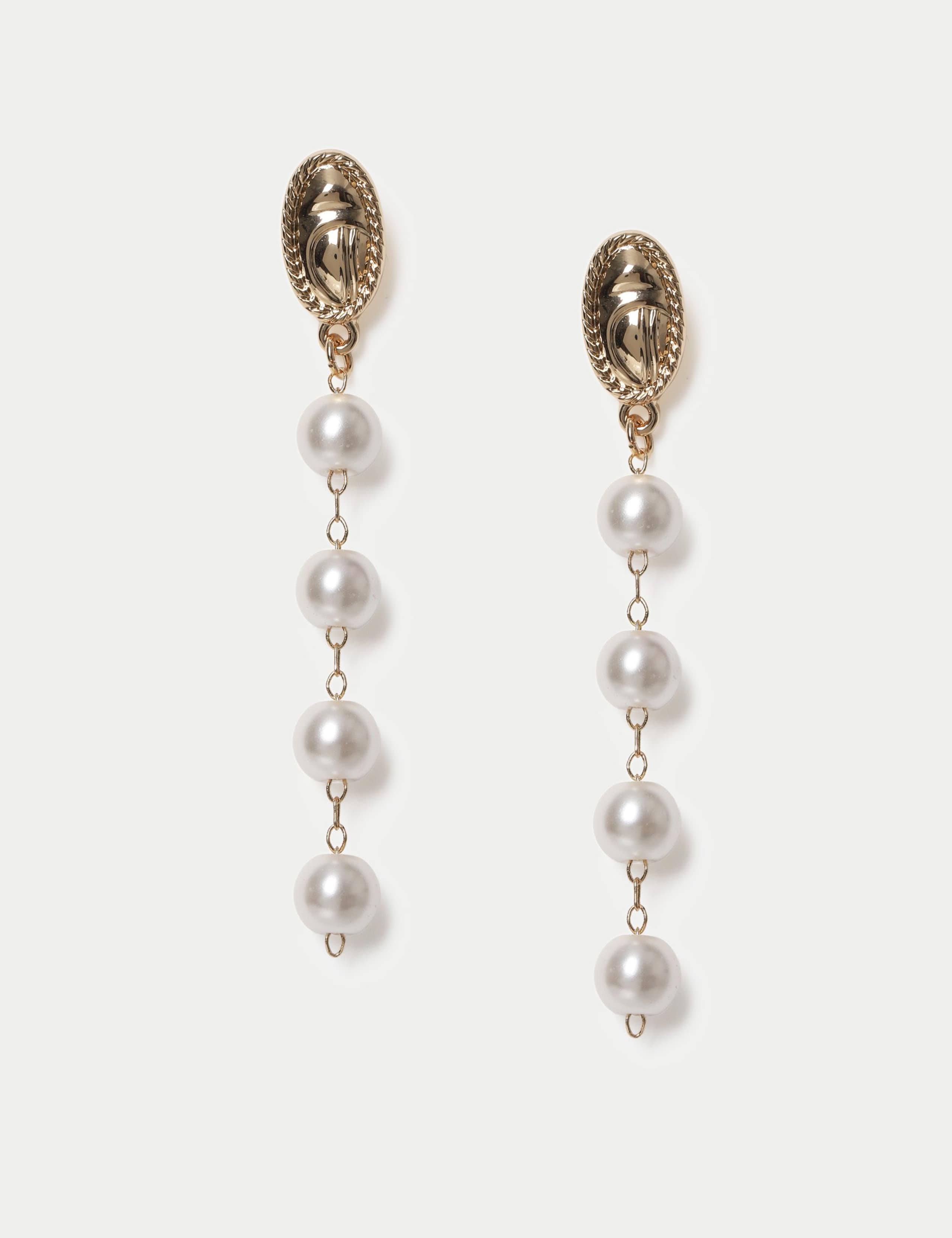 Glass Pearl Delicate Earrings