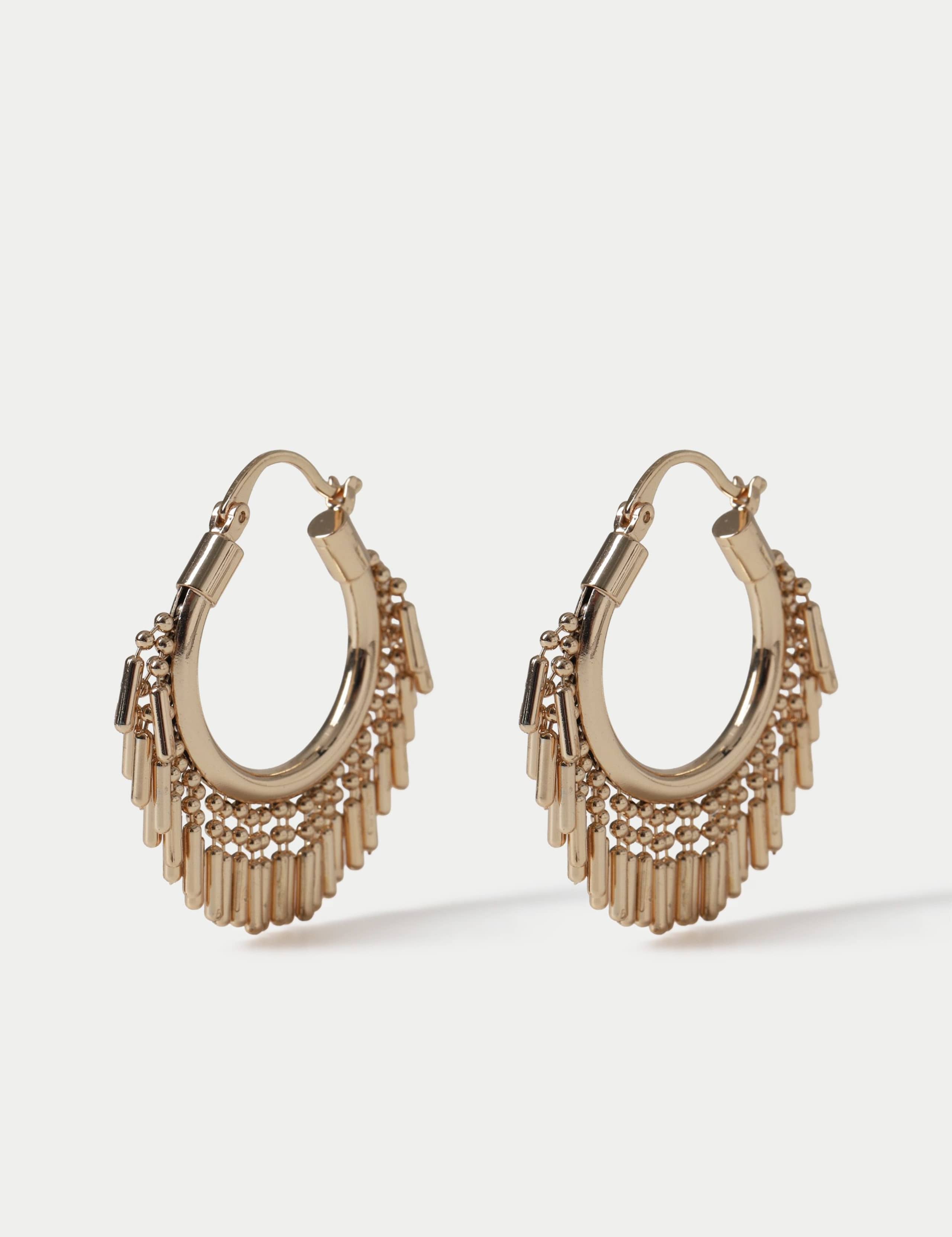 Fringe Hoop Earrings