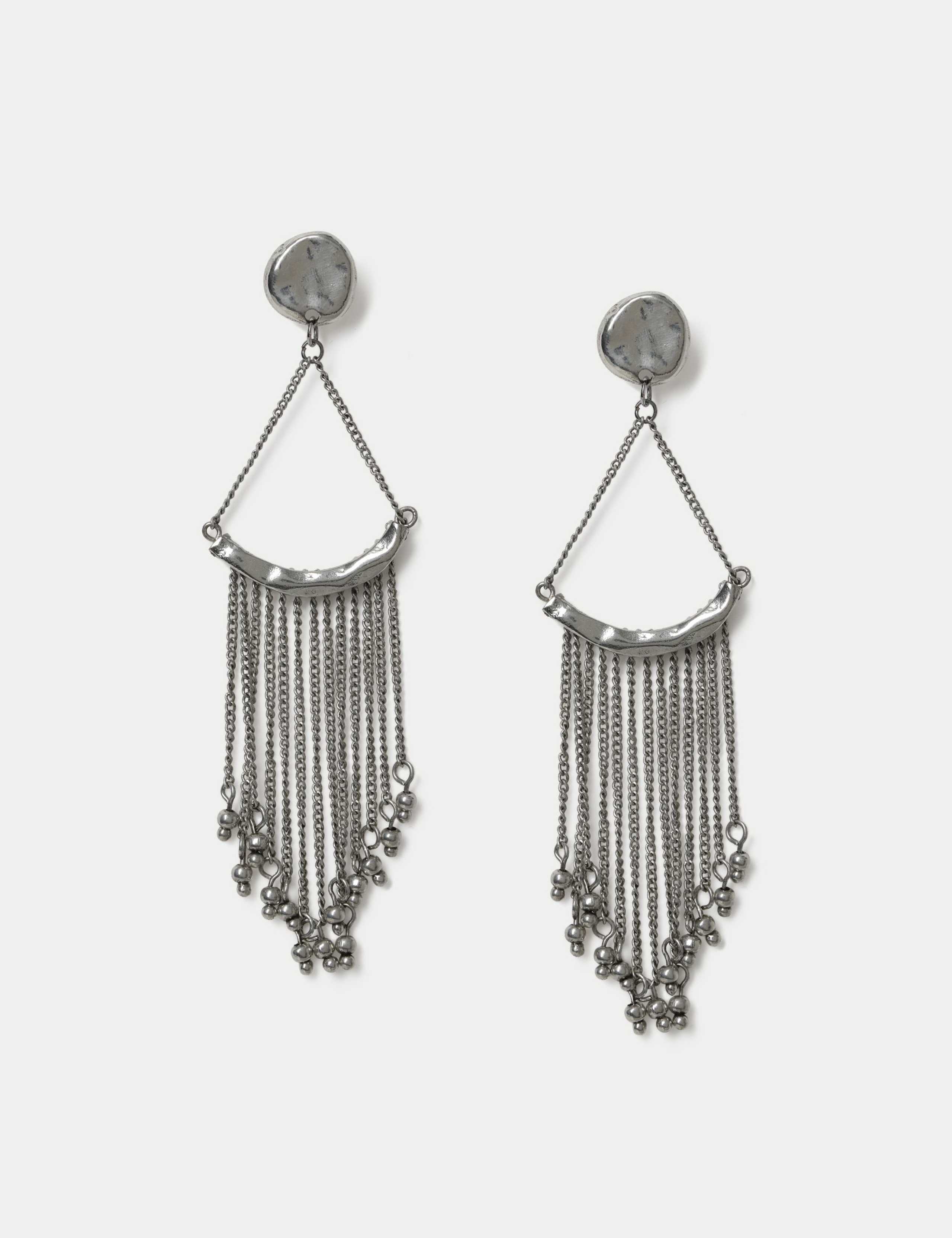 Chain Fringe Drop Earring