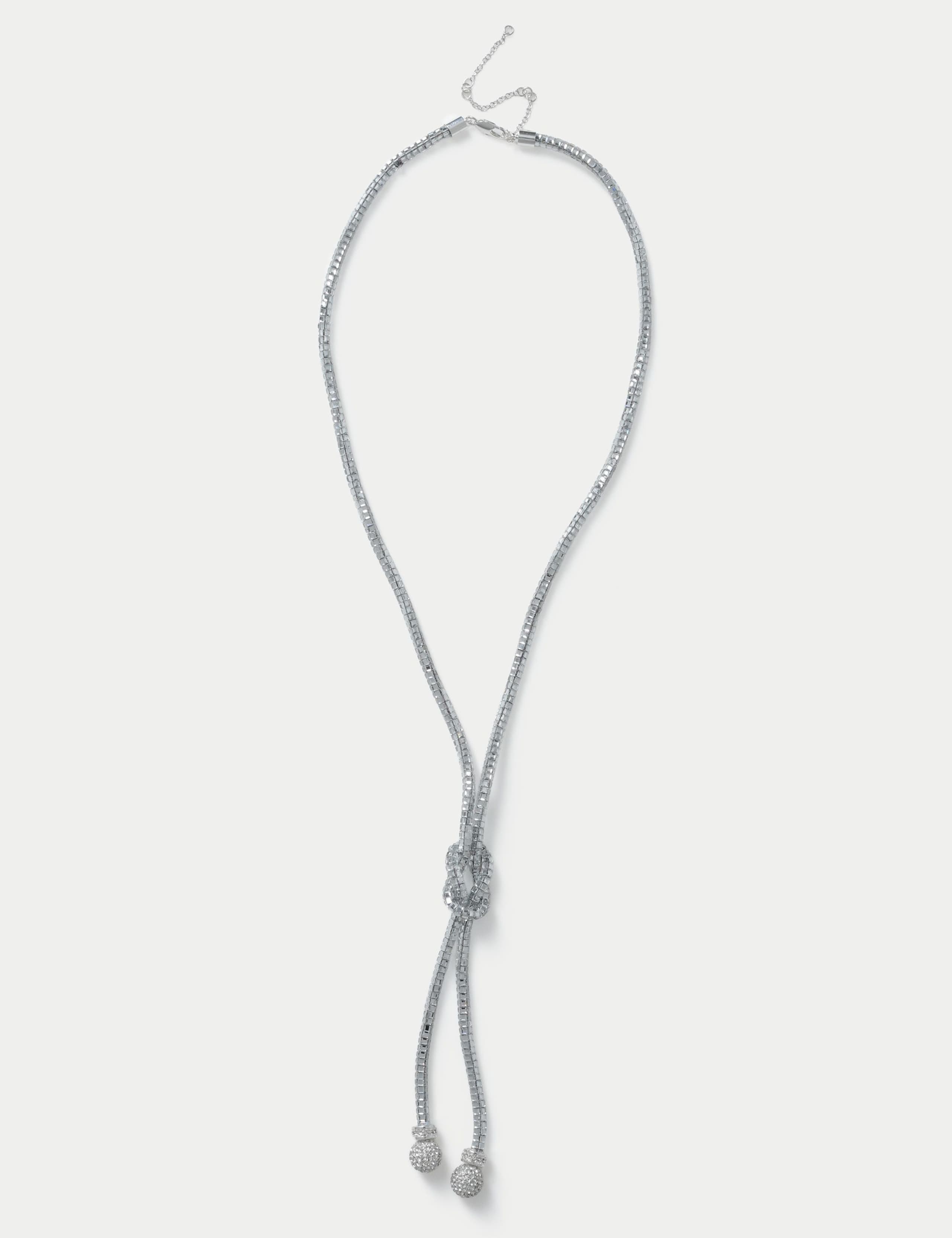Glass Stone Knot Lariat