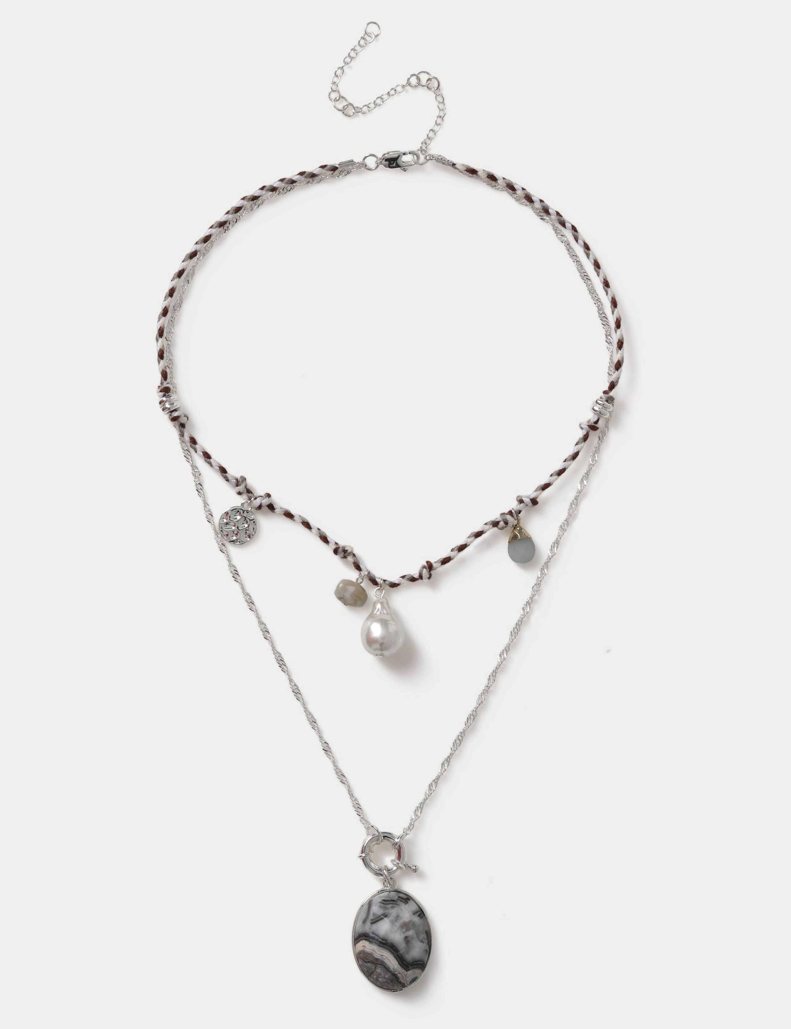 Cord Multirow Necklace