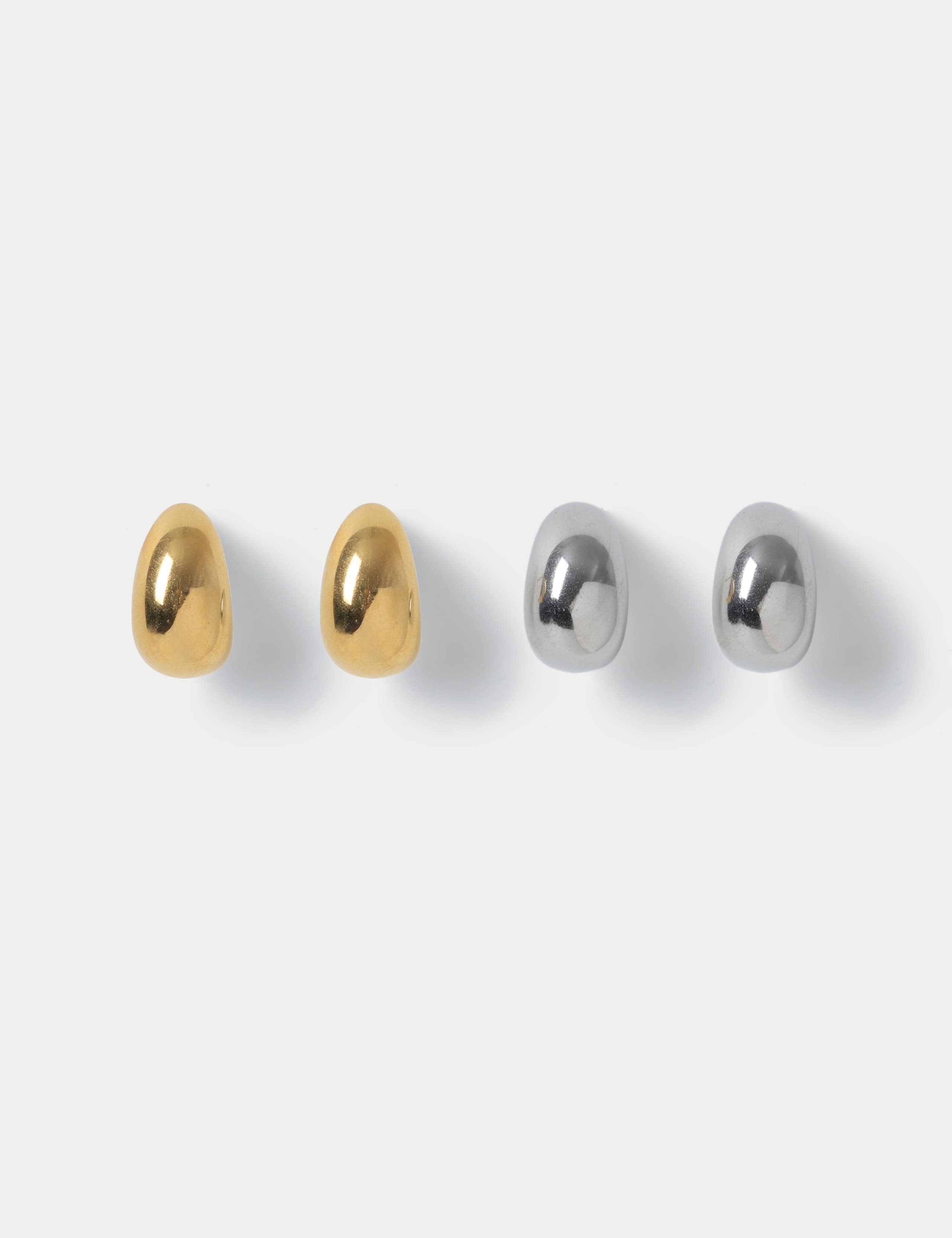2 Pack Stainless Steel Drop Earrings