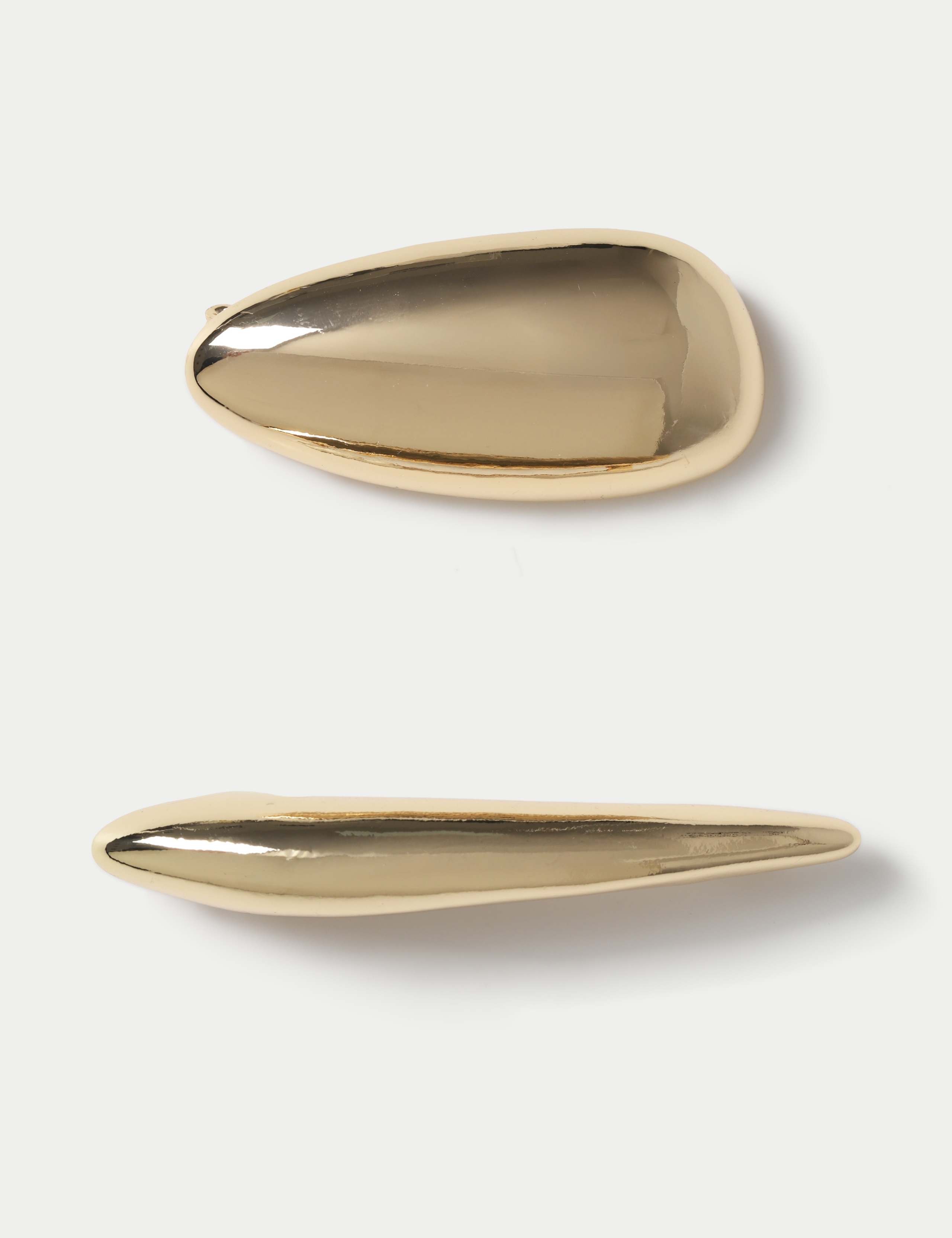 2 Pack Gold Tone Clean Dome Brooch