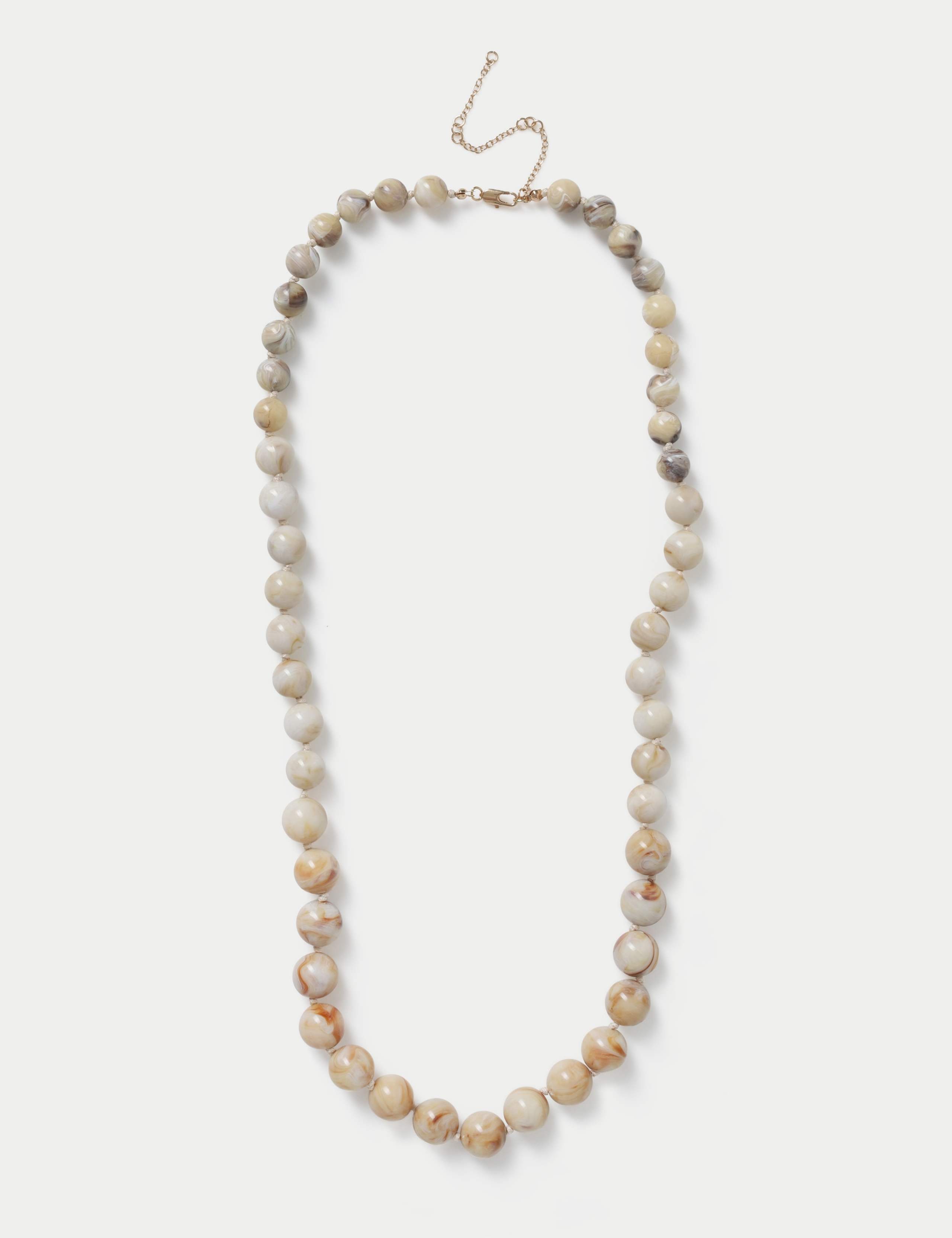 Long Line Beaded Necklace