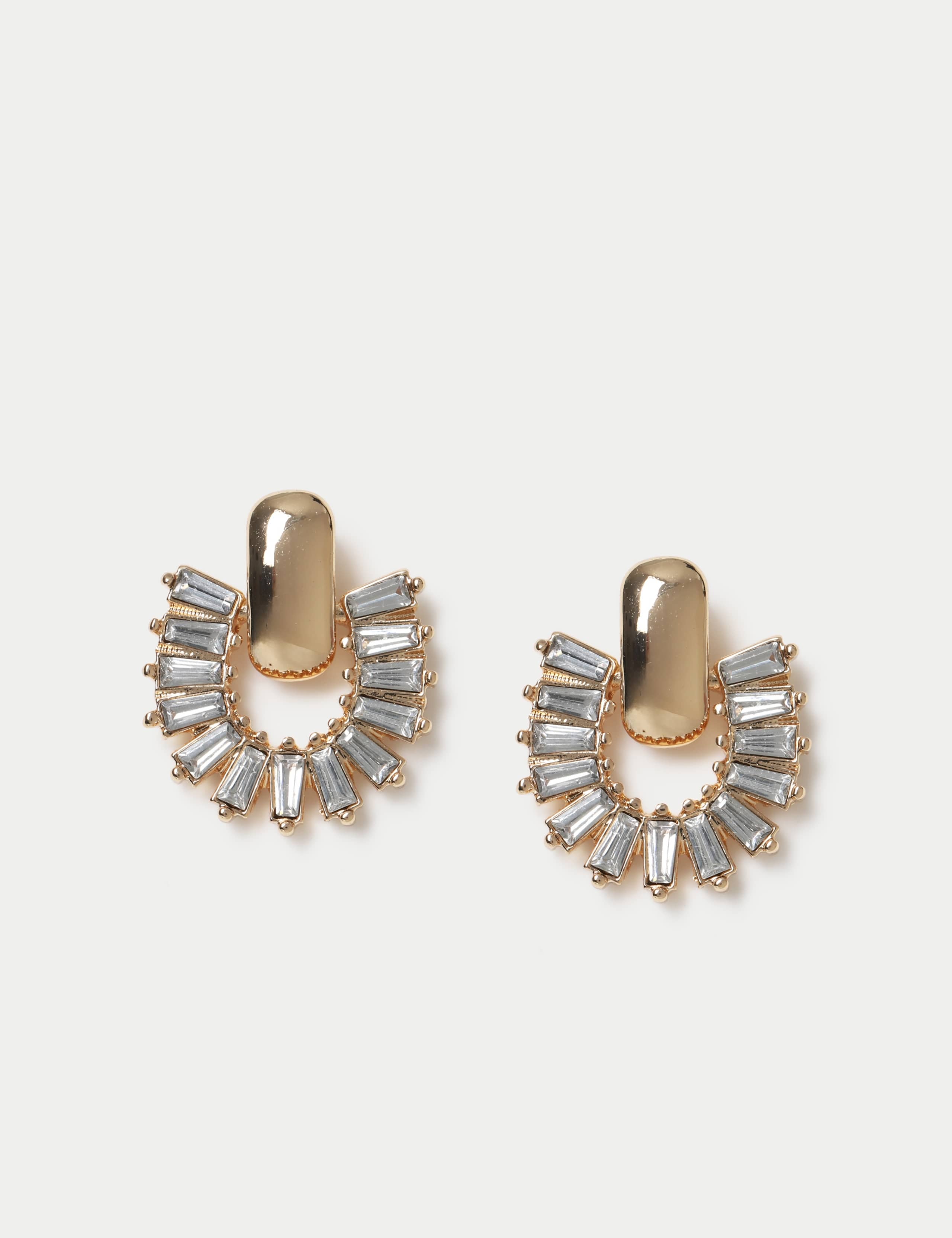 Baguette Cut Stud Earrings