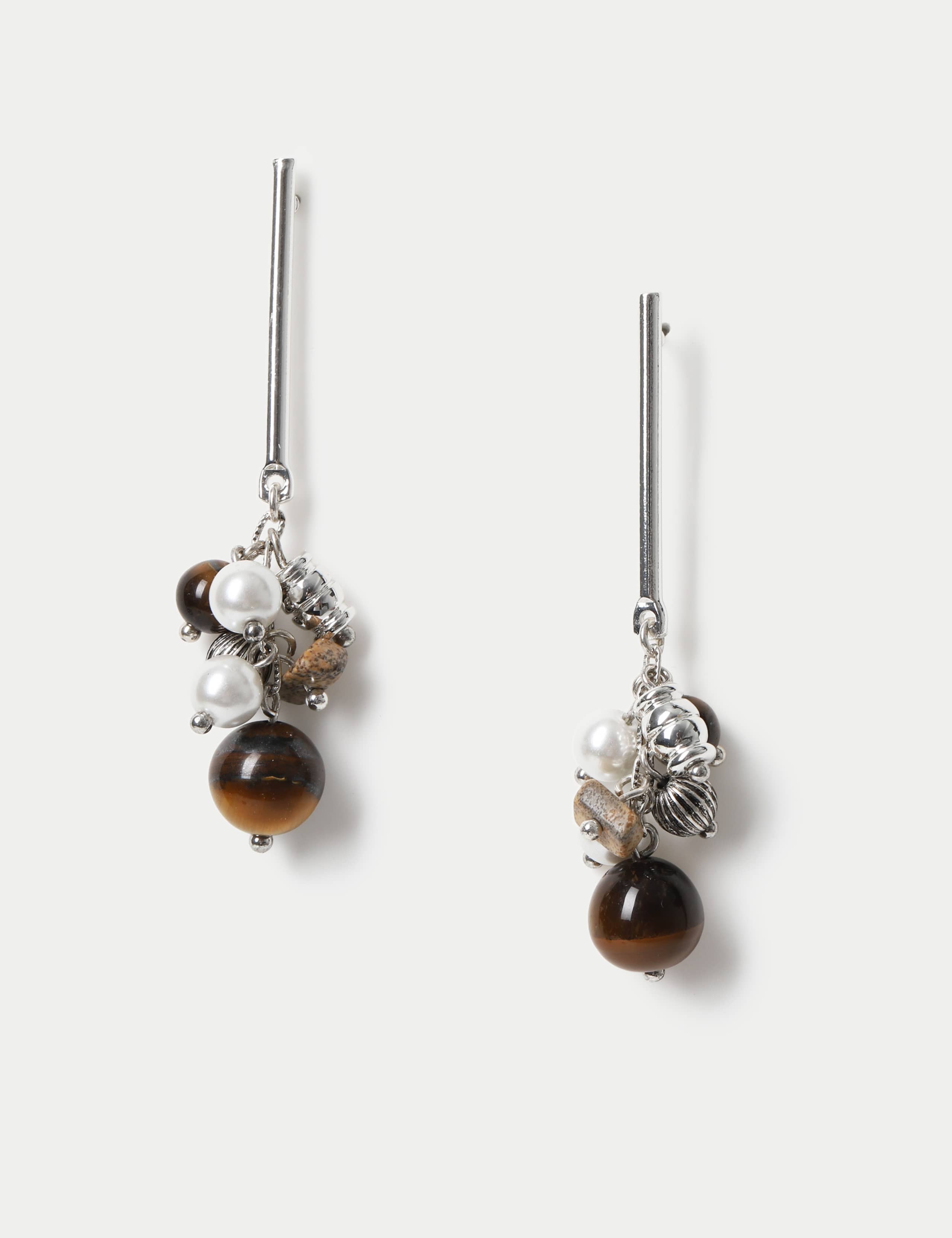 Mixed Media Drop Earrings